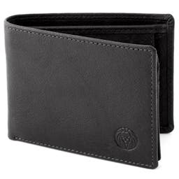 California | Simple Black Leather Wallet