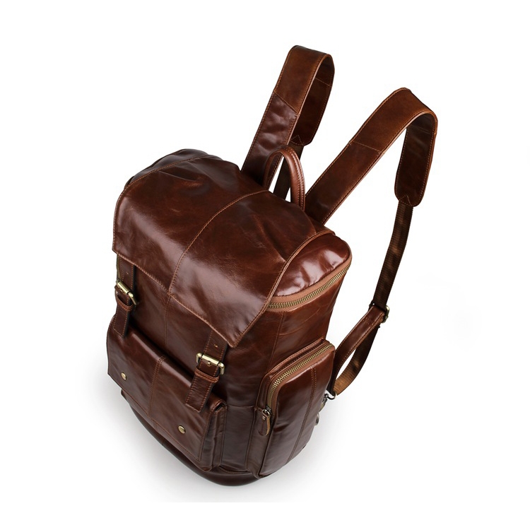 Høy Brun Skinnsekk - 4