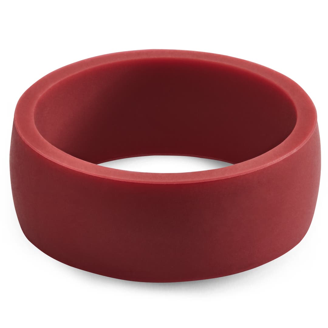 Red Classic Silicone Ring In Stock Lucleon