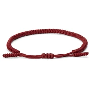 Whit Rødt Armbånd med Lykkeknute Whit Rødt Armbånd med Lykkeknute