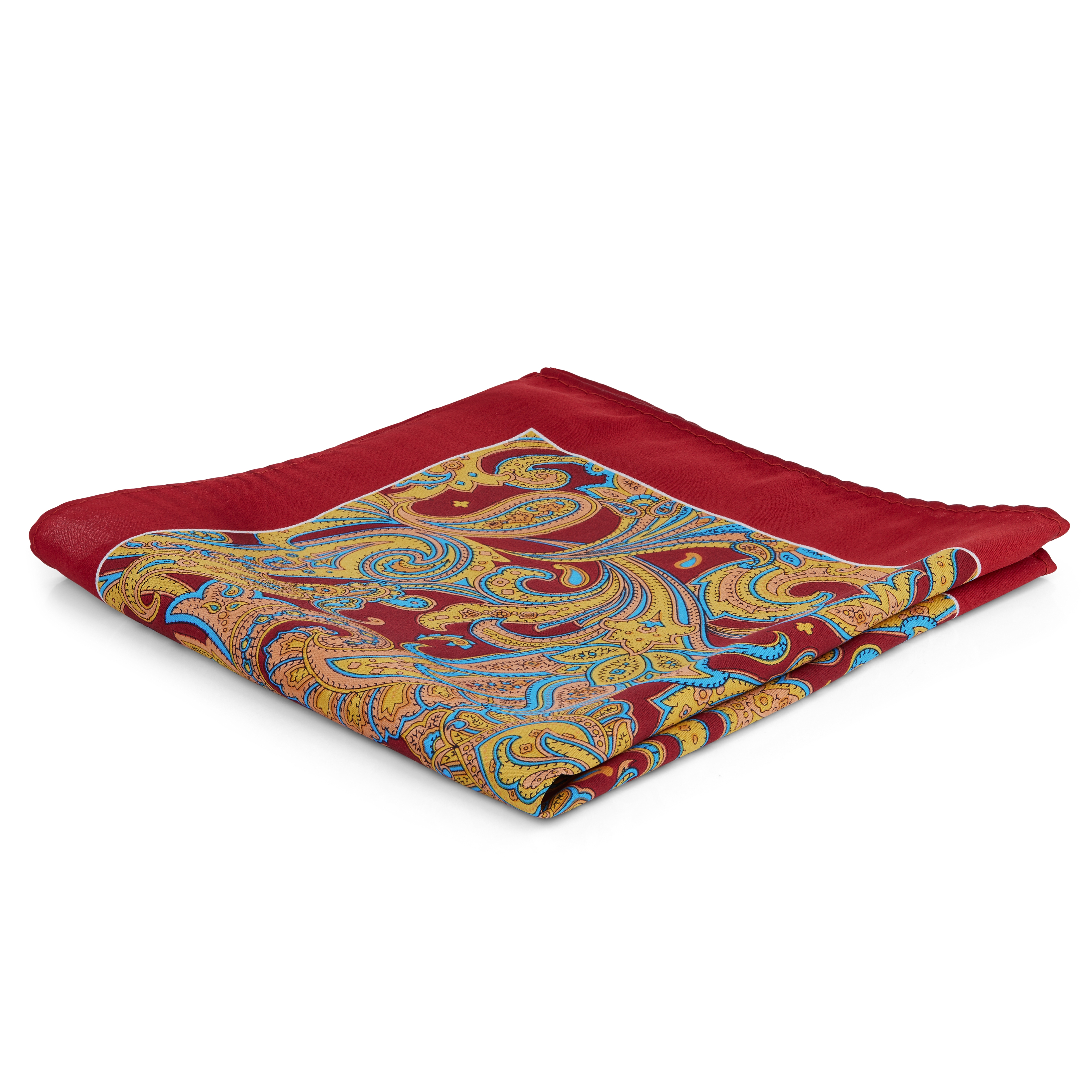 Poszetka w modnym czerwono-żółtym kolorze - 1