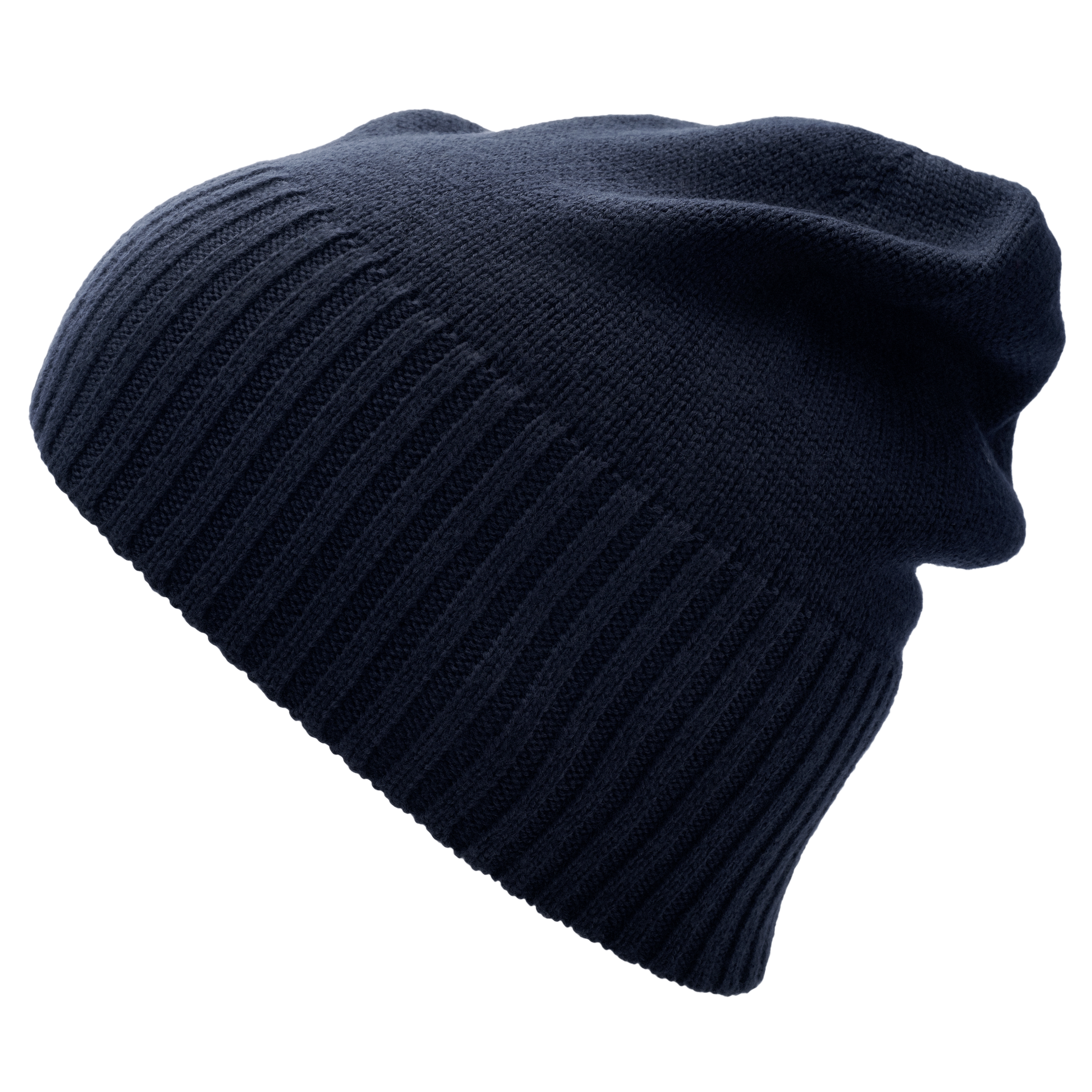 Kaleb | Navy Merino Kane Beanie