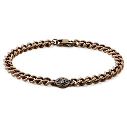 Obelius | Bracelet Méduse vintage doré