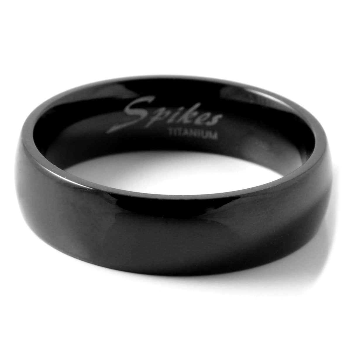 Anello di titanio nero tradizionale Disponibile! Fort Tempus