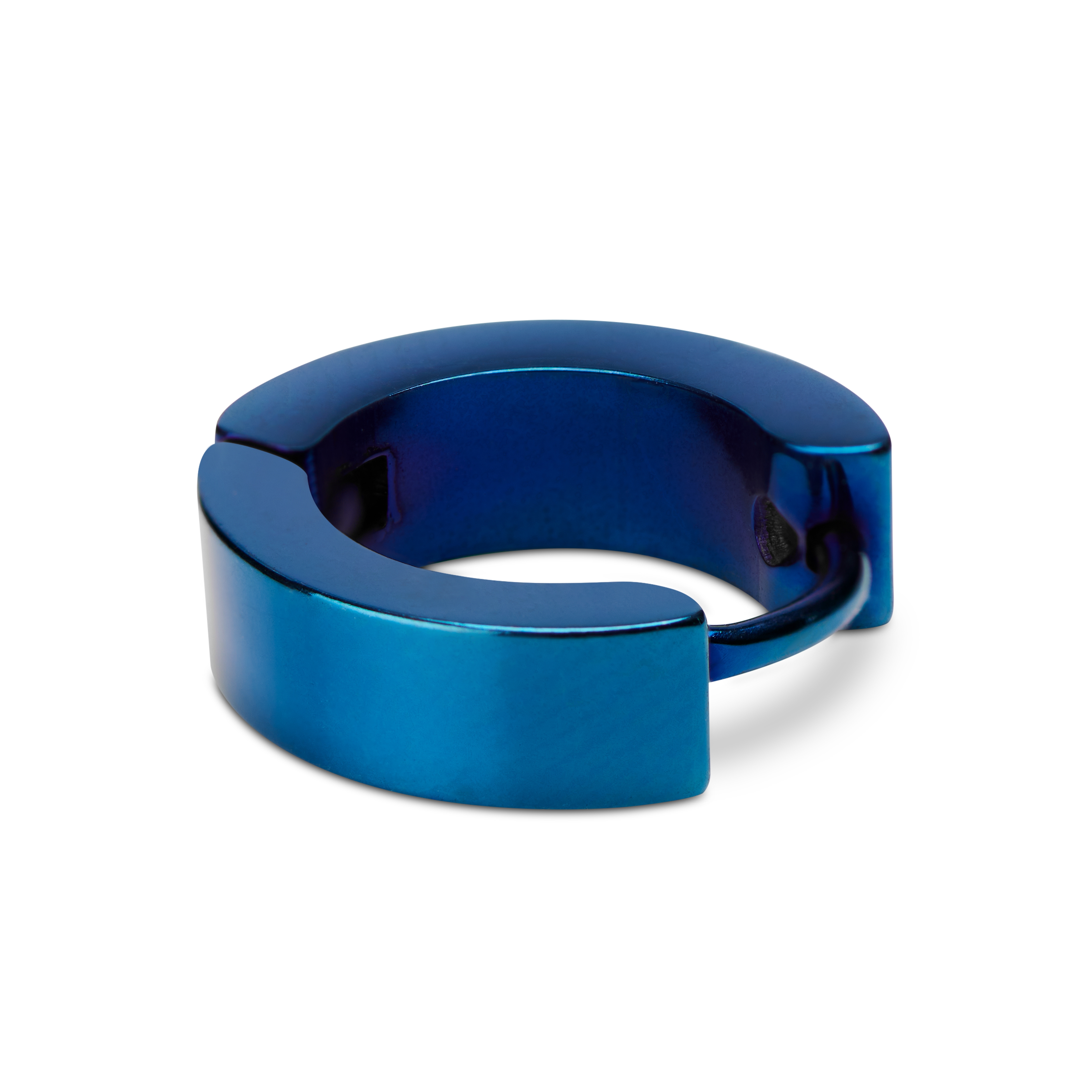 Blå Ørering med Krystallnagler - 3