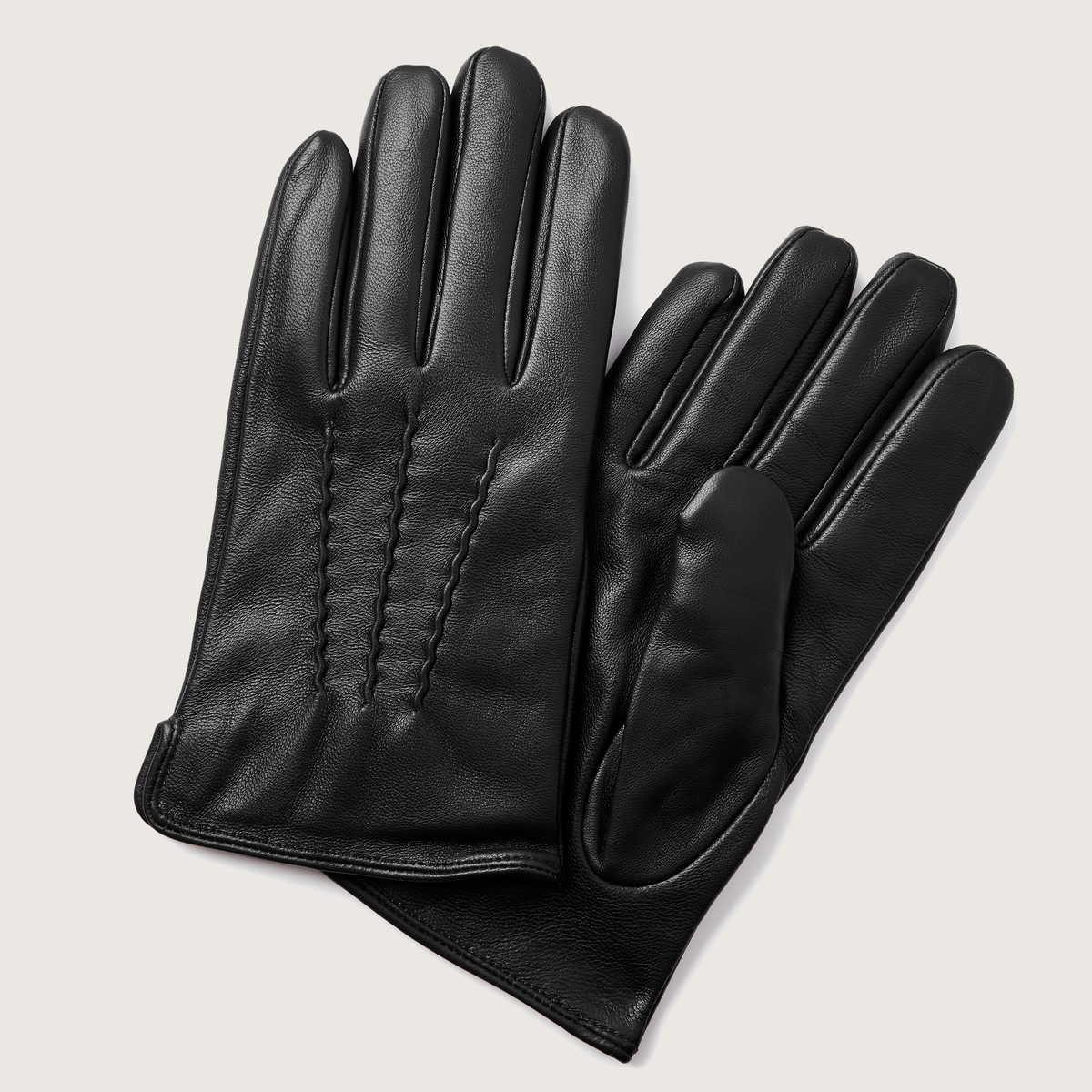 レザーグローブ　ジップデザイン　darkwear Fjeld｜ブラック シープレザーグローブ | Trendhim | 30日間返品ポリシー
