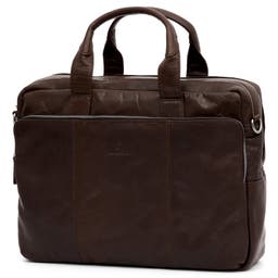 Montreal Brown Leather Work Bag