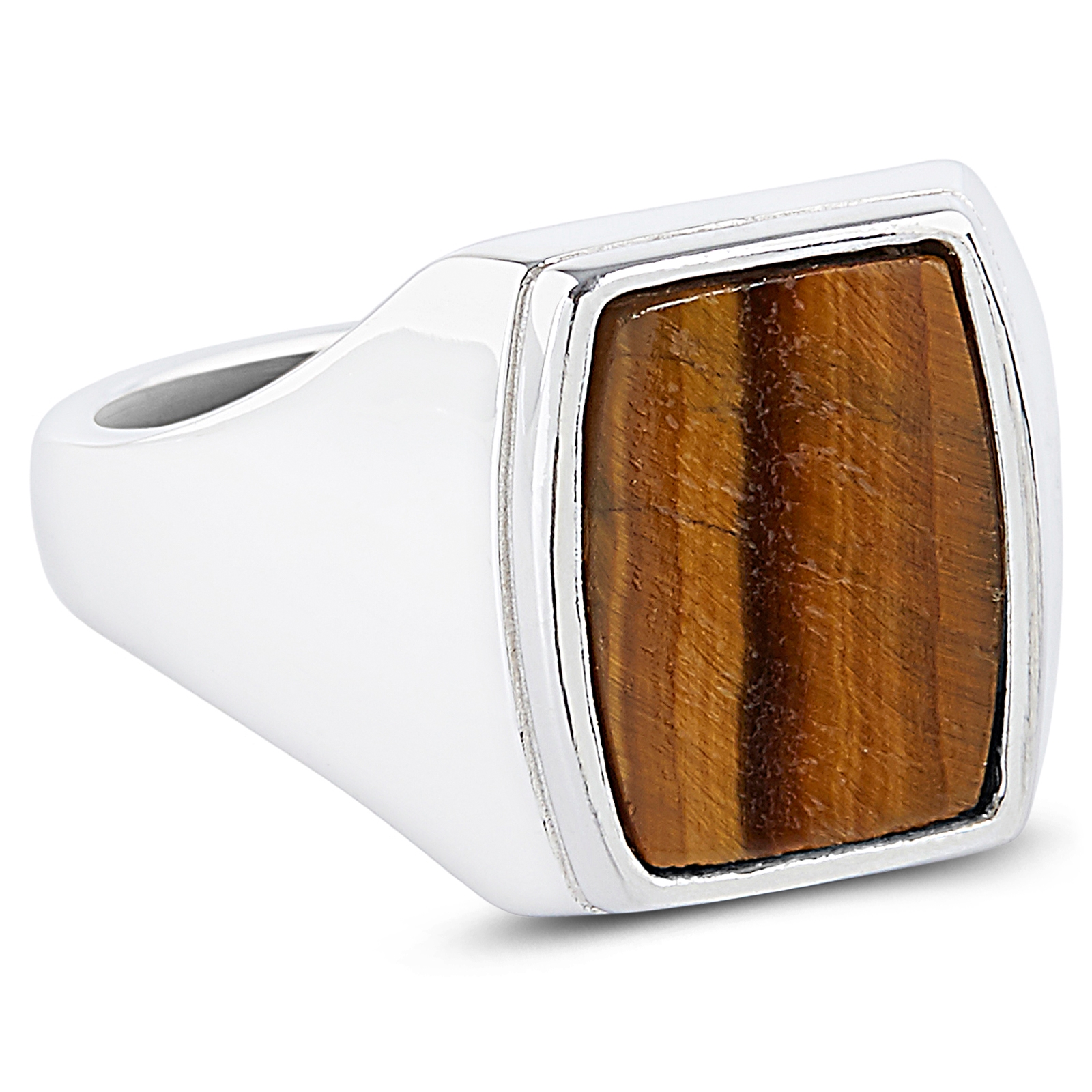 Tiger's Eye 925s Silver Classic Ring - 2