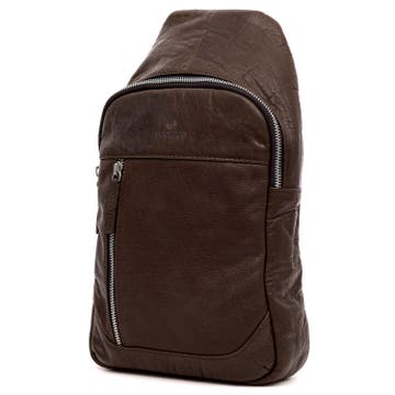 Montreal Mini Brown Leather Sling Bag