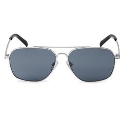 Wolcott Thea Silver-Tone & Grey Sunglasses