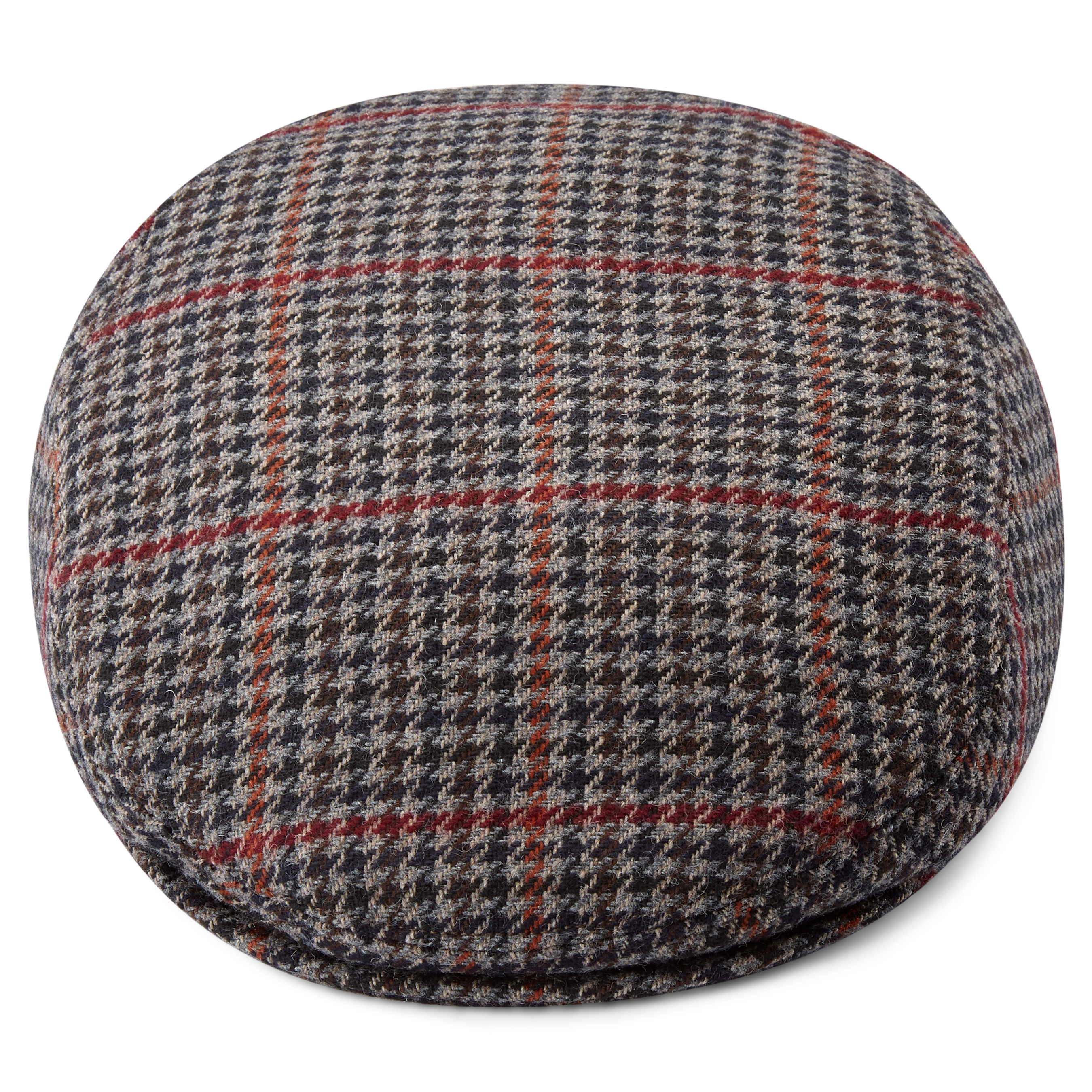 Fido Boston szürke skótkockás és lúdlábmintás lapos sapka - 2