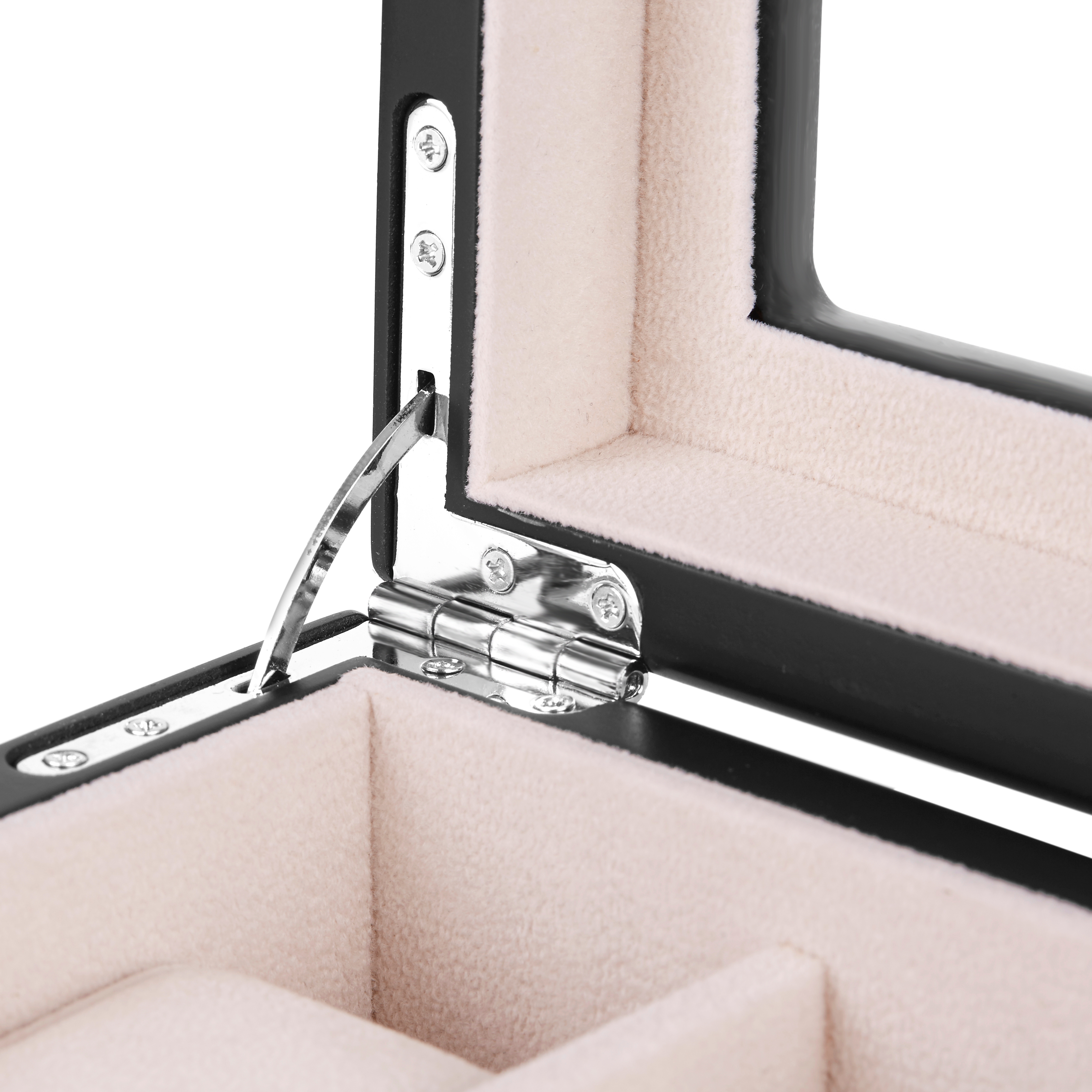 Låsbar Klocklåda i Zebraträ - 10 klockor - 6