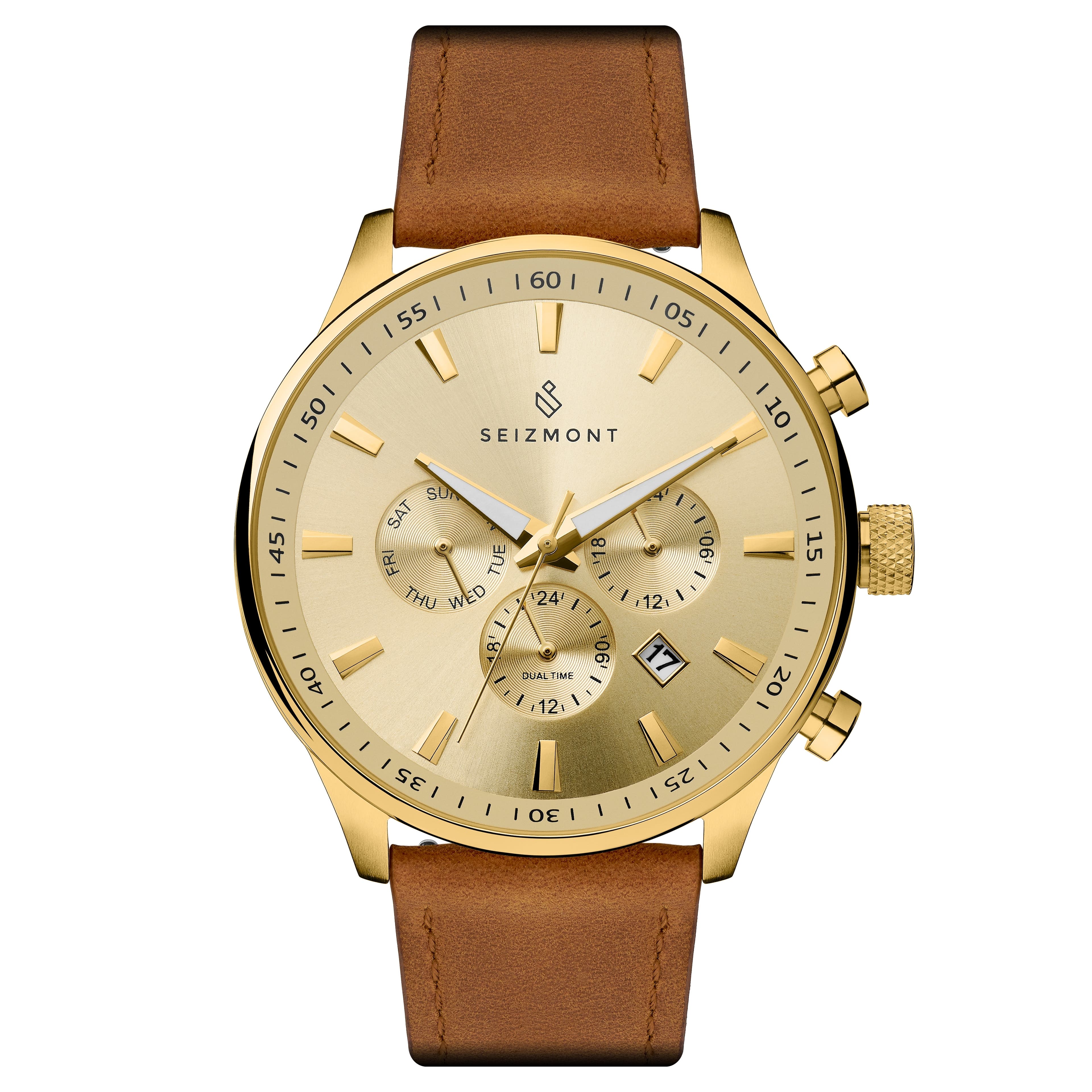 Brown & Gold-Tone Troika Watch Brown & Gold-Tone Troika Watch