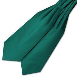 Corbatón de satén verde esmeralda