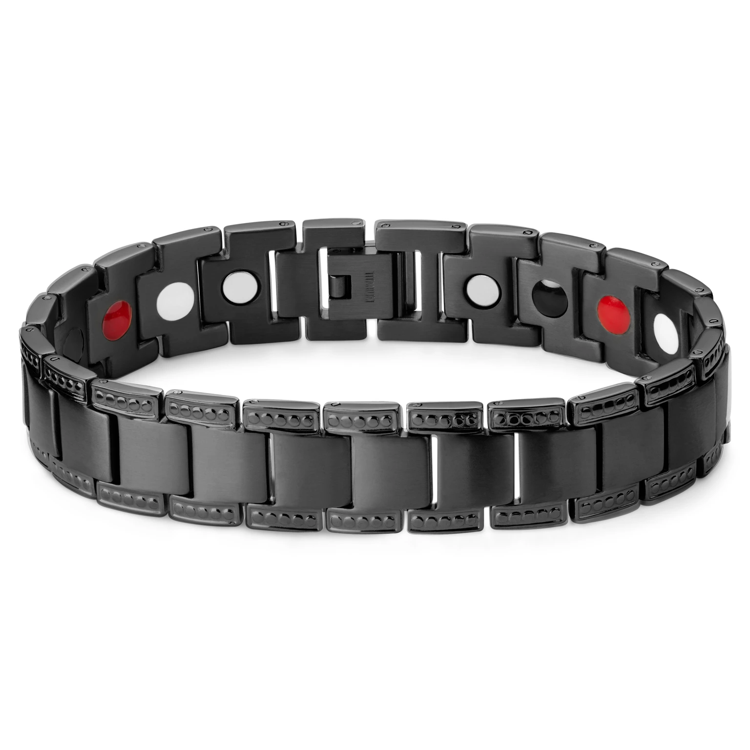 Titánový magnetický náramok v čiernej farbe Titánový magnetický náramok v čiernej farbe