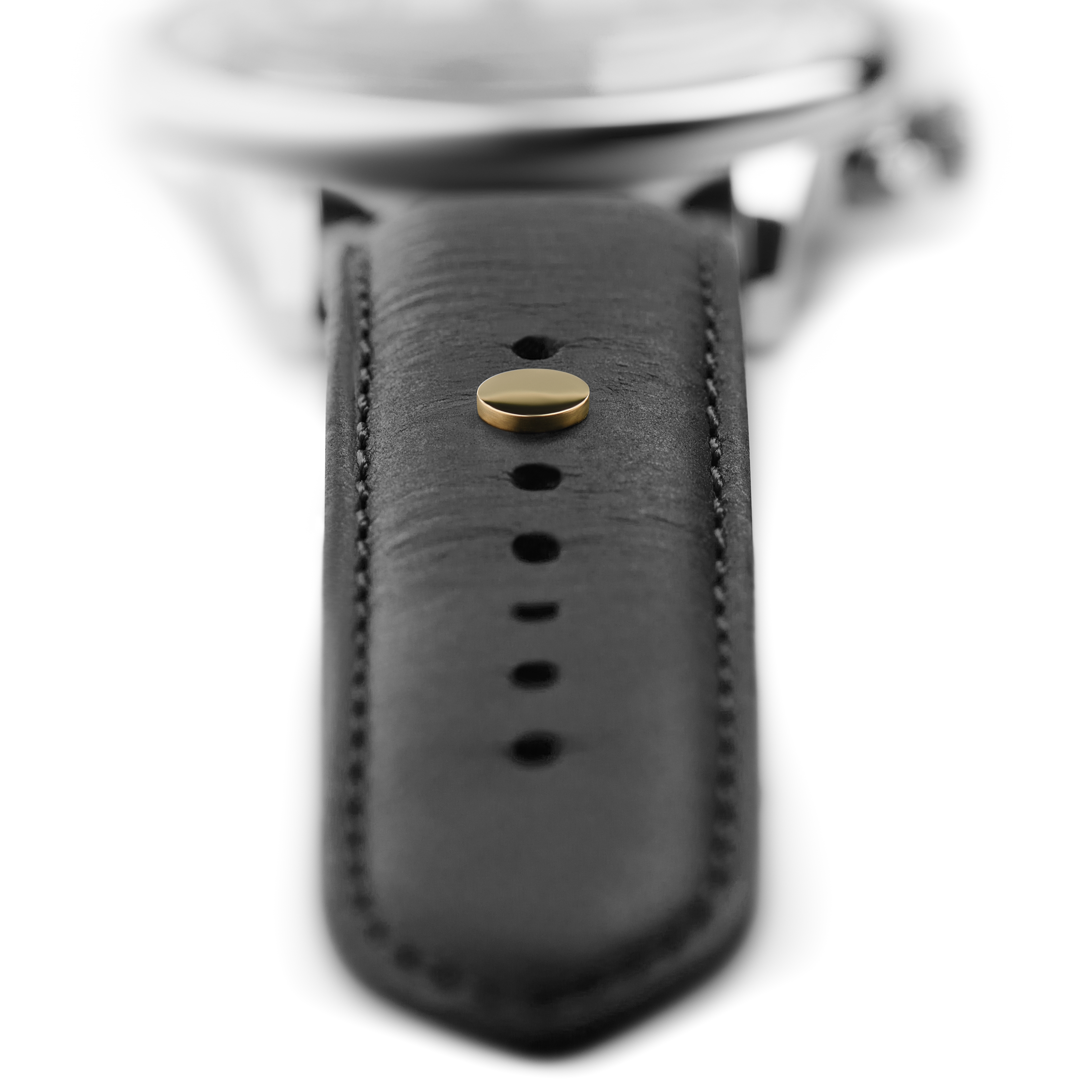 Arany tónusú rozsdamentes acél, gomb alakú óraszíj dísz - 3