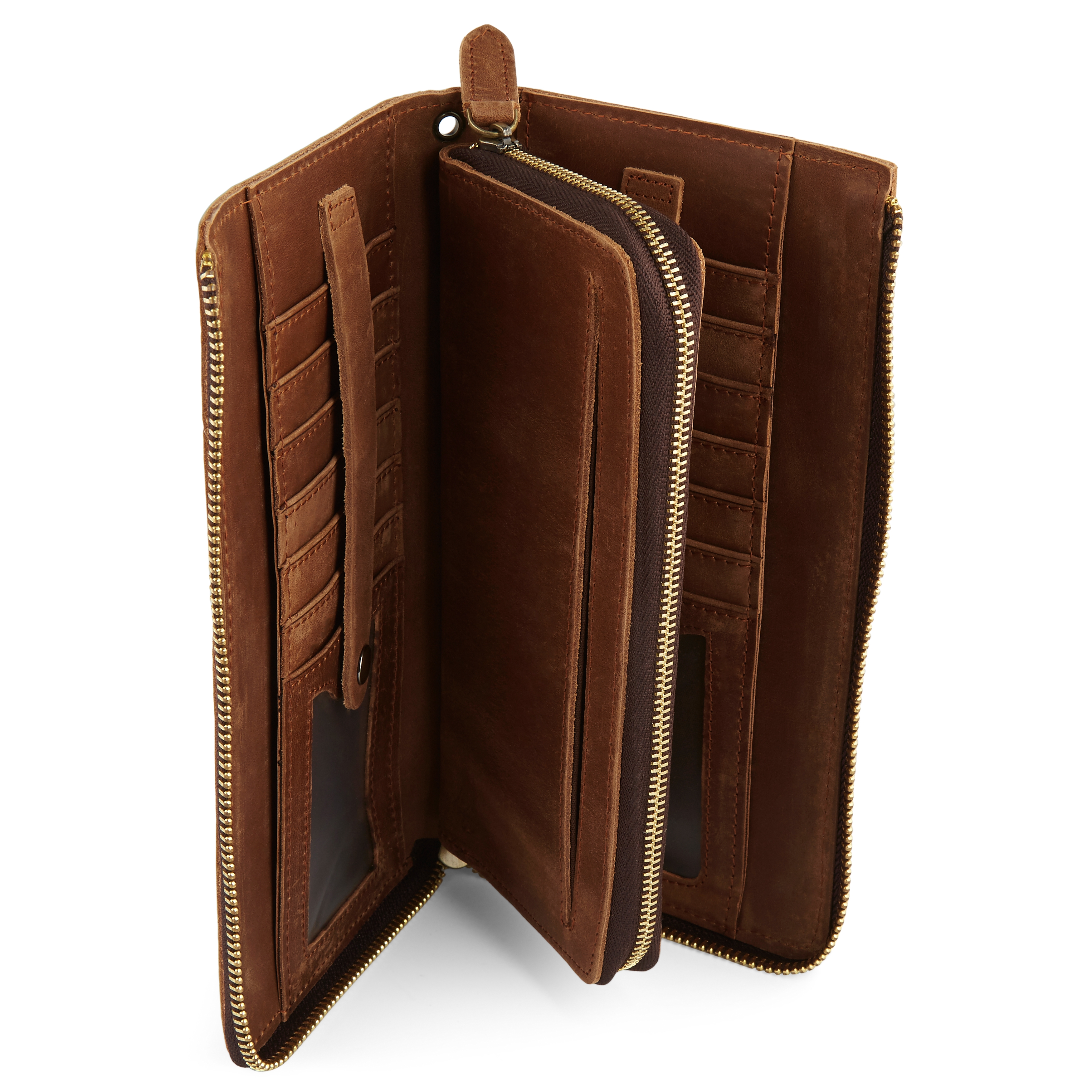 Pitkä kellanruskea lompakko - 6