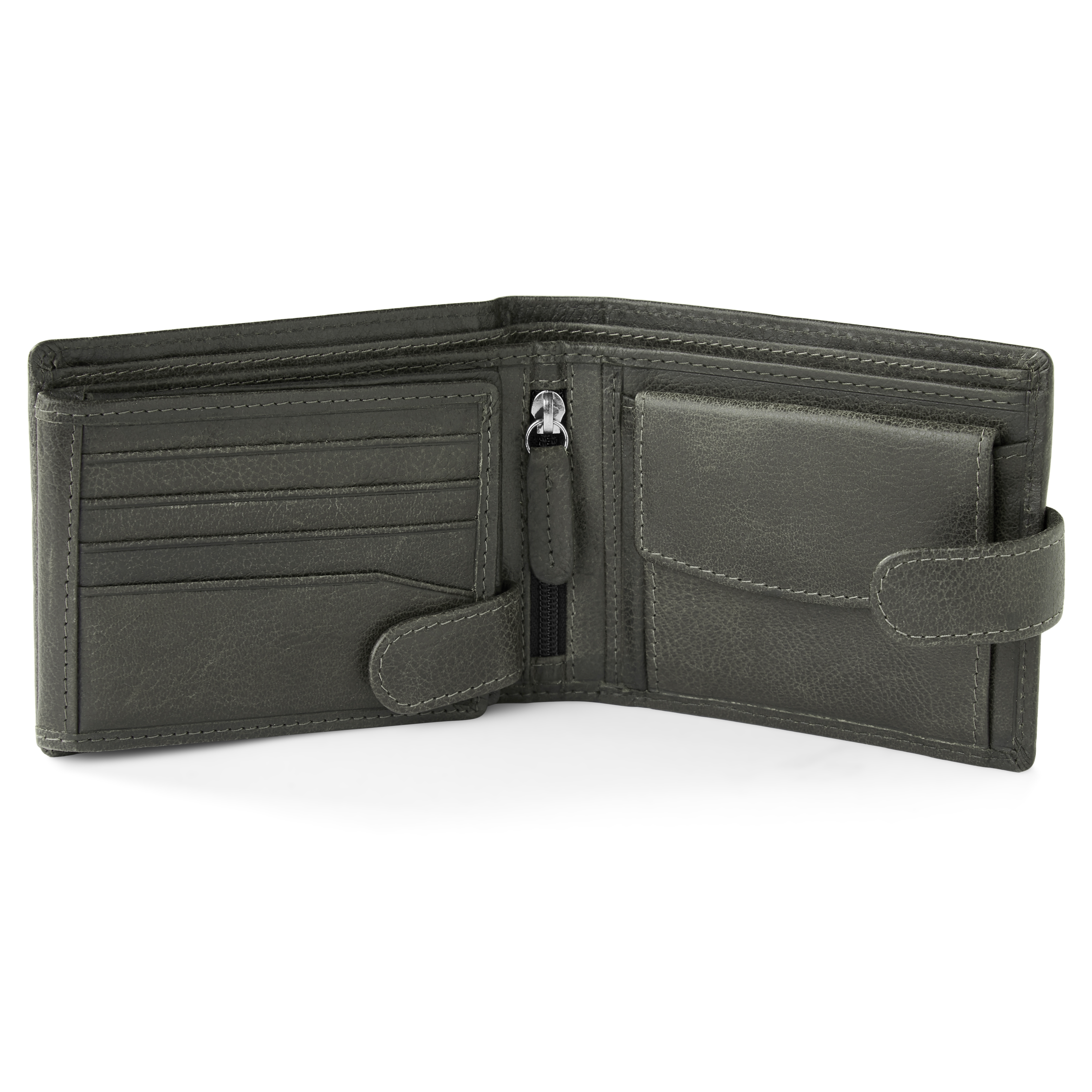 Bruingrijze Ergonomische Lederen Licio Portemonnee - 2