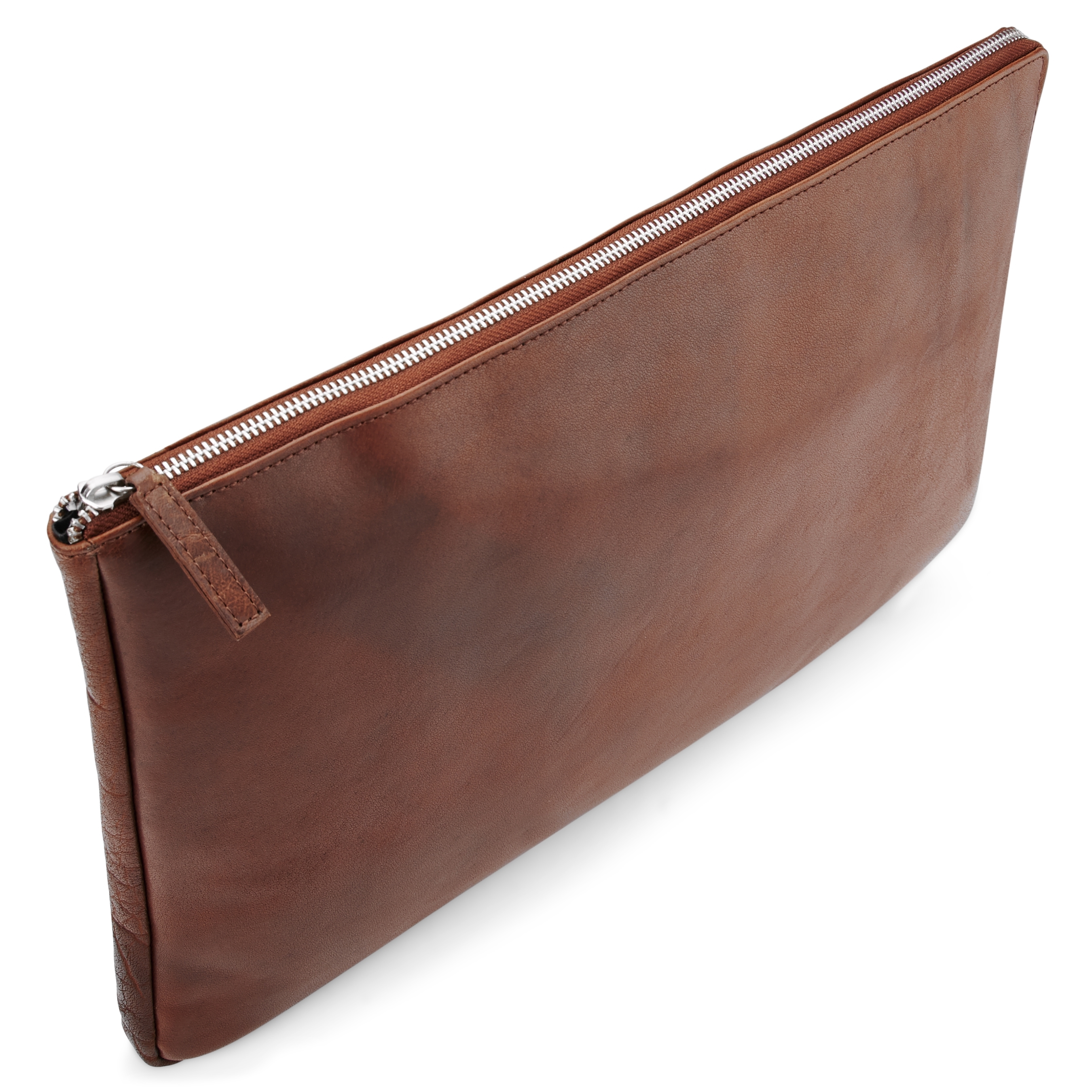 Étui pour ordinateur portable en cuir brun havane Montréal - 2