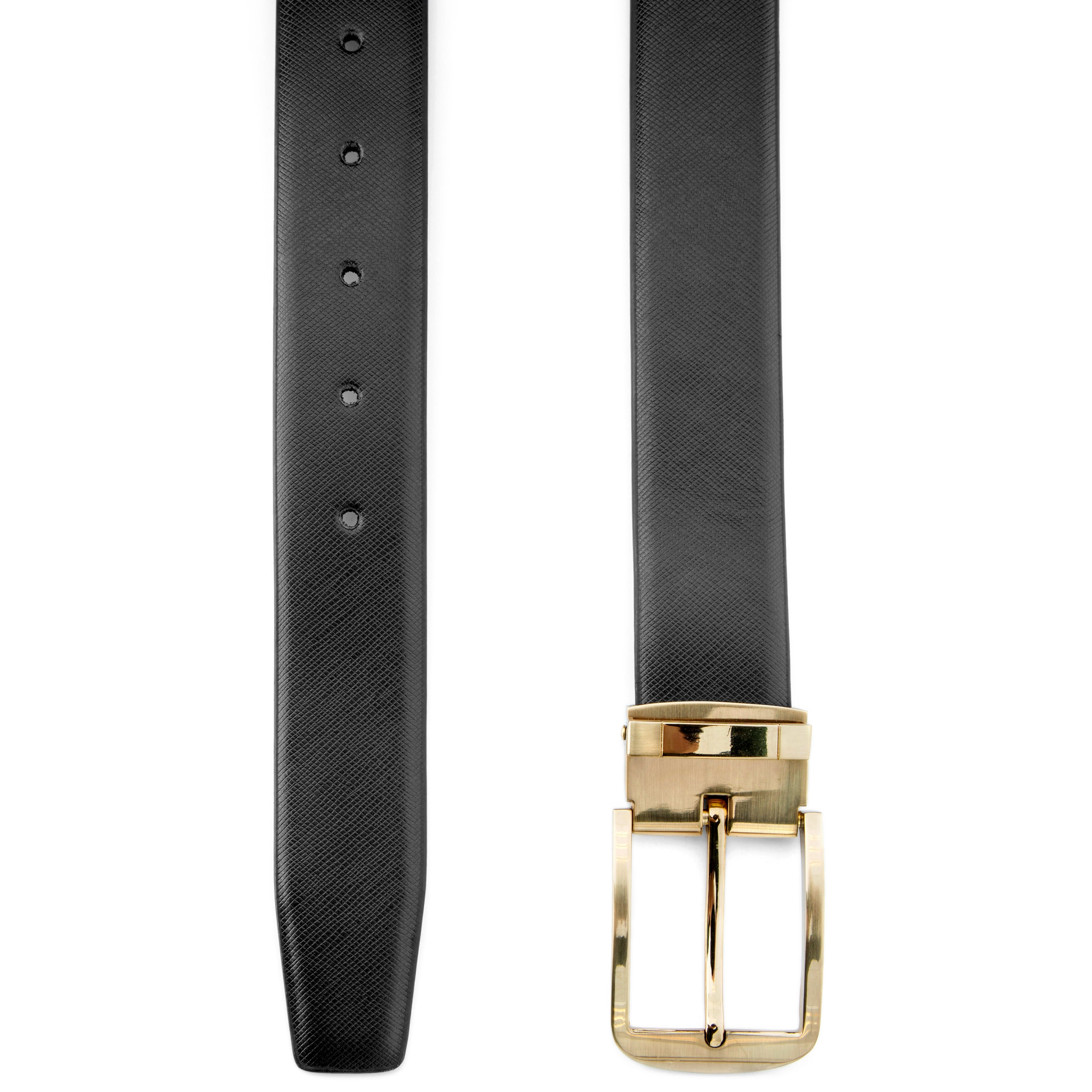 Lekkert Skinnbelte med Gullspenne - 2