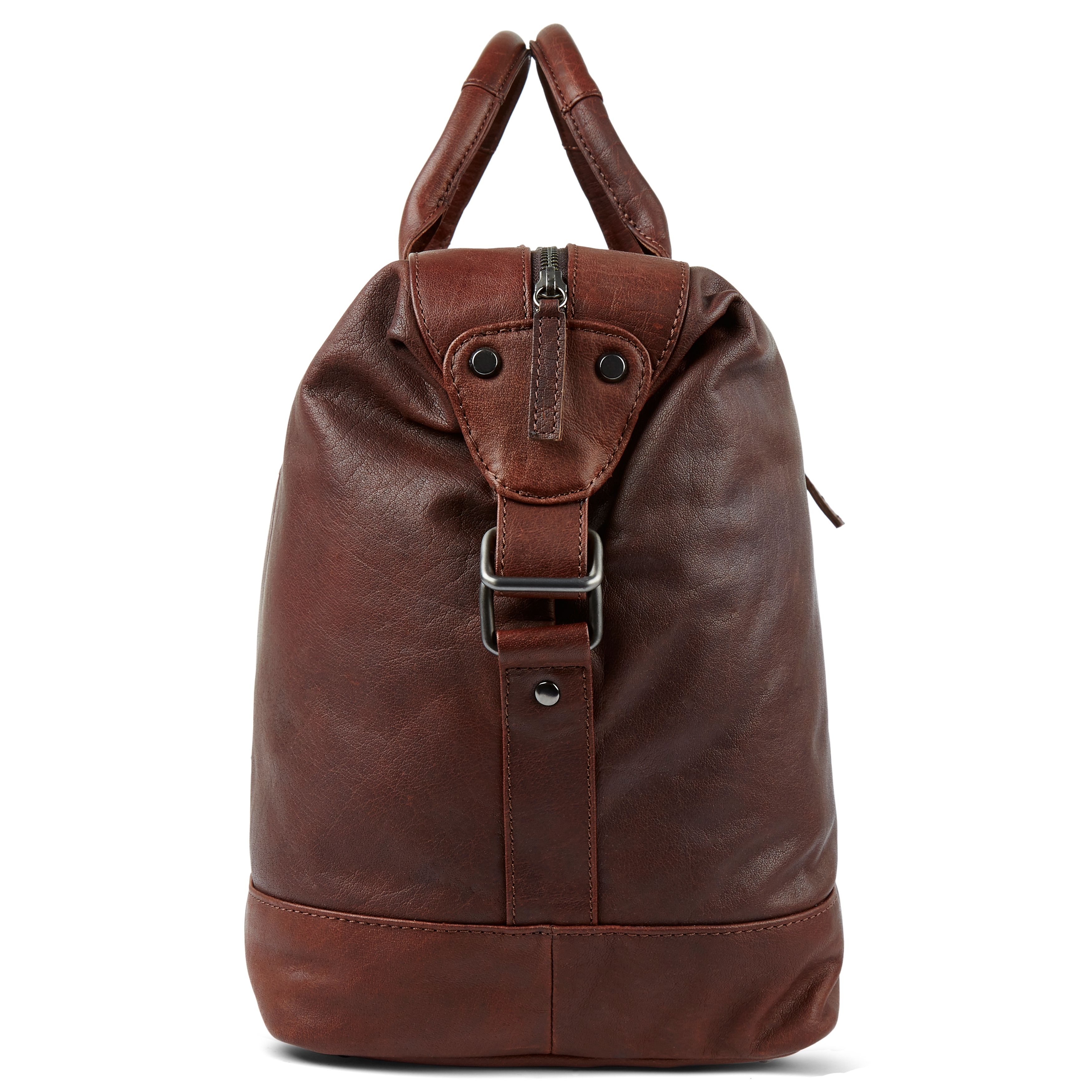 Bolsa de viaje clásica de cuero marrón Oxford  - 3