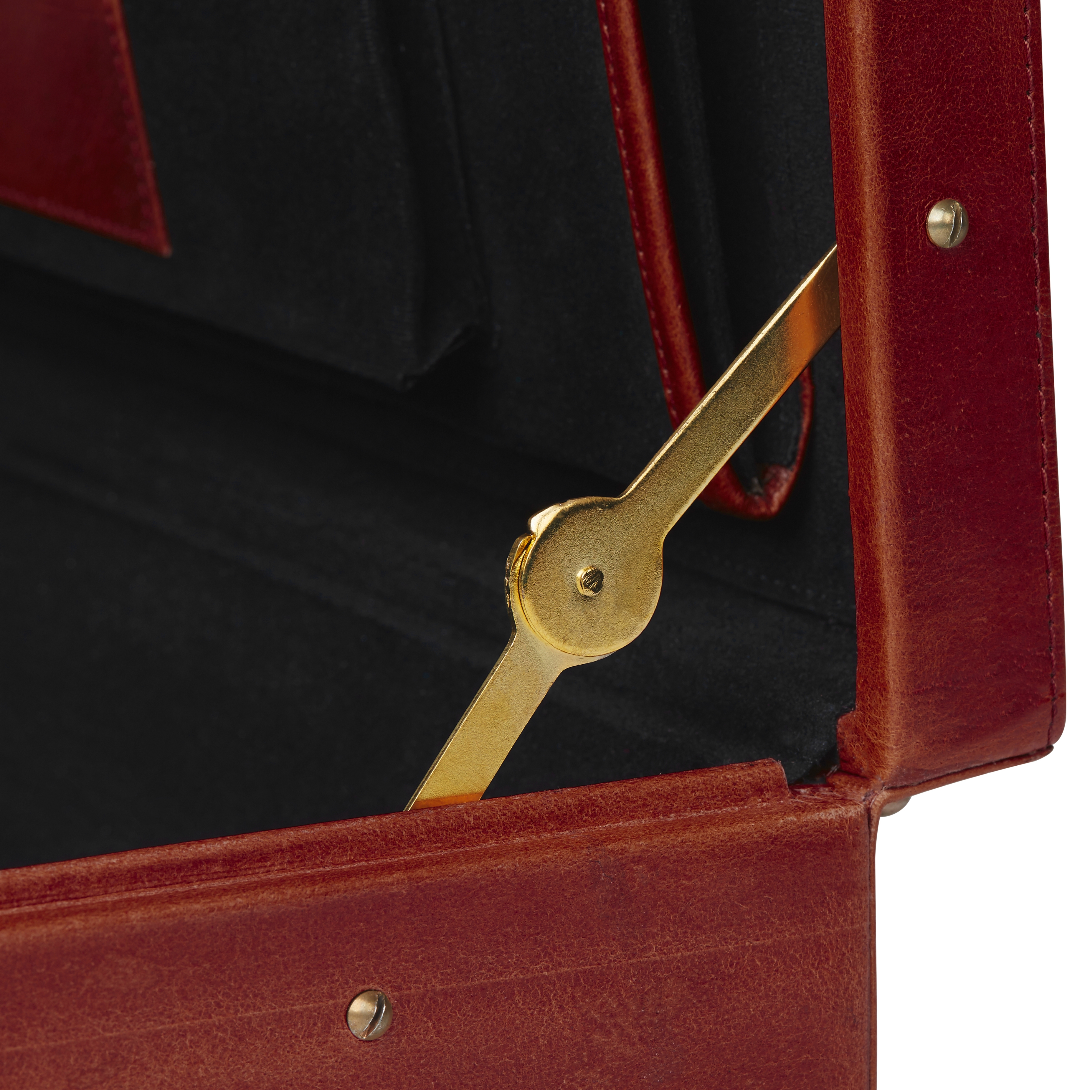 Braune Büffelleder Aktentasche - 5