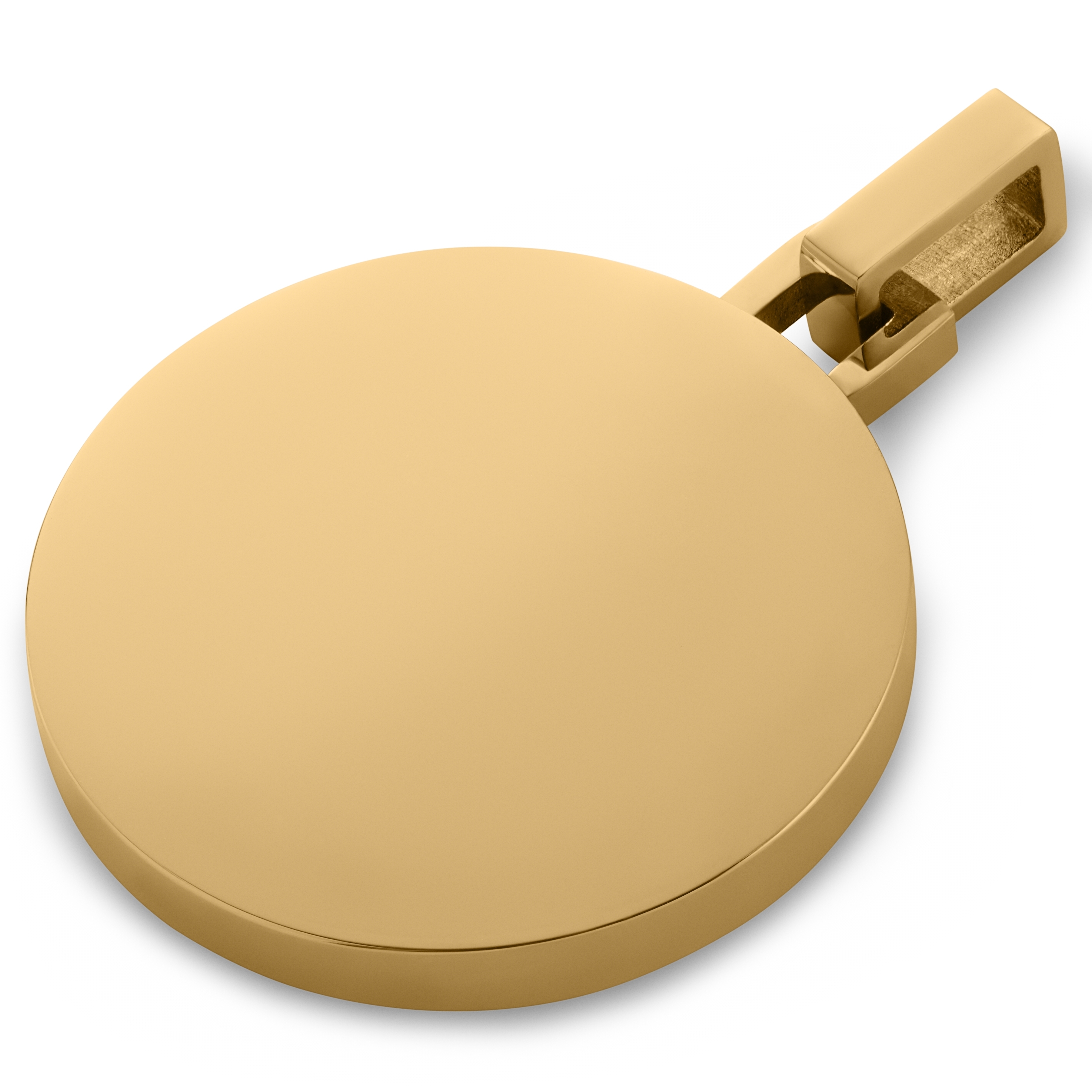 Evil Eye | Złocisty okrągły wisiorek - 3