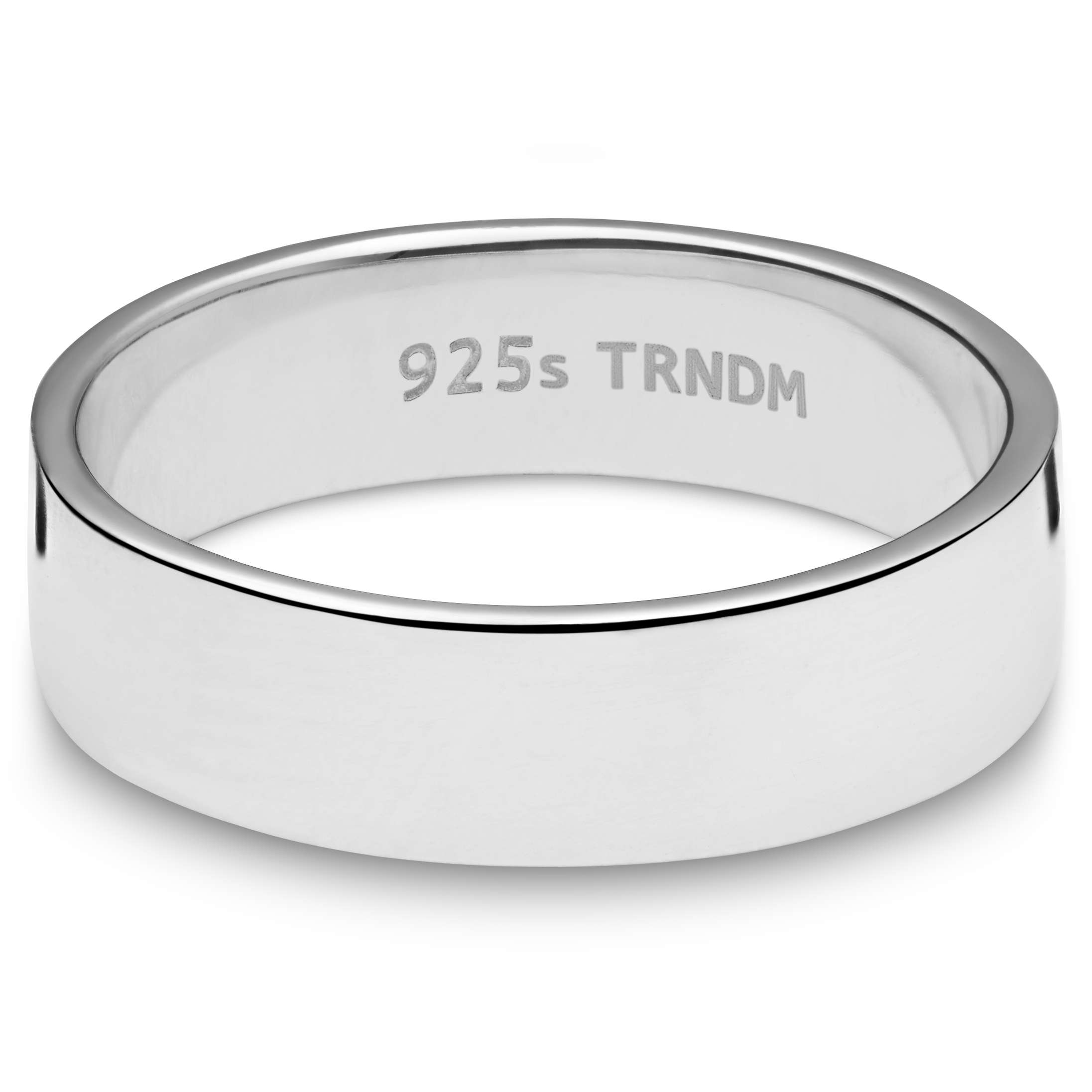 Argentia | Enkel Flat Ring i Sterlingsølv - 2