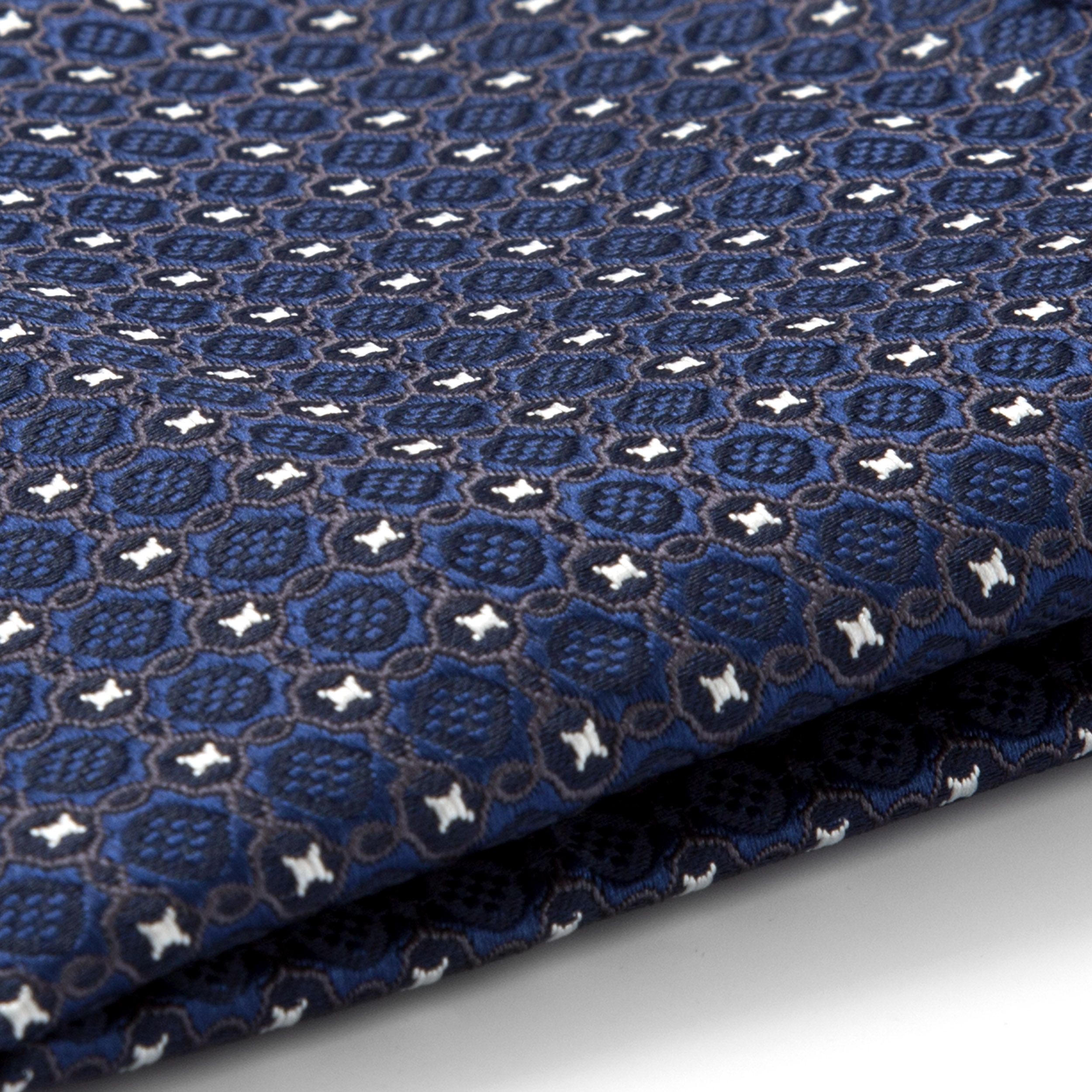 Blaues Tapisserie Einstecktuch - 2