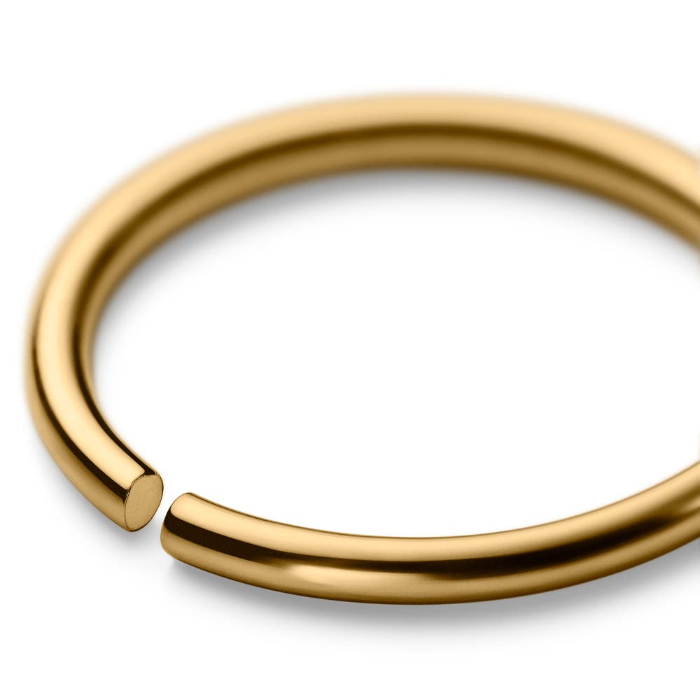 hover: 8 mm Sömlös Guldfärgad Piercingring i Titan hover: 8 mm Sömlös Guldfärgad Piercingring i Titan