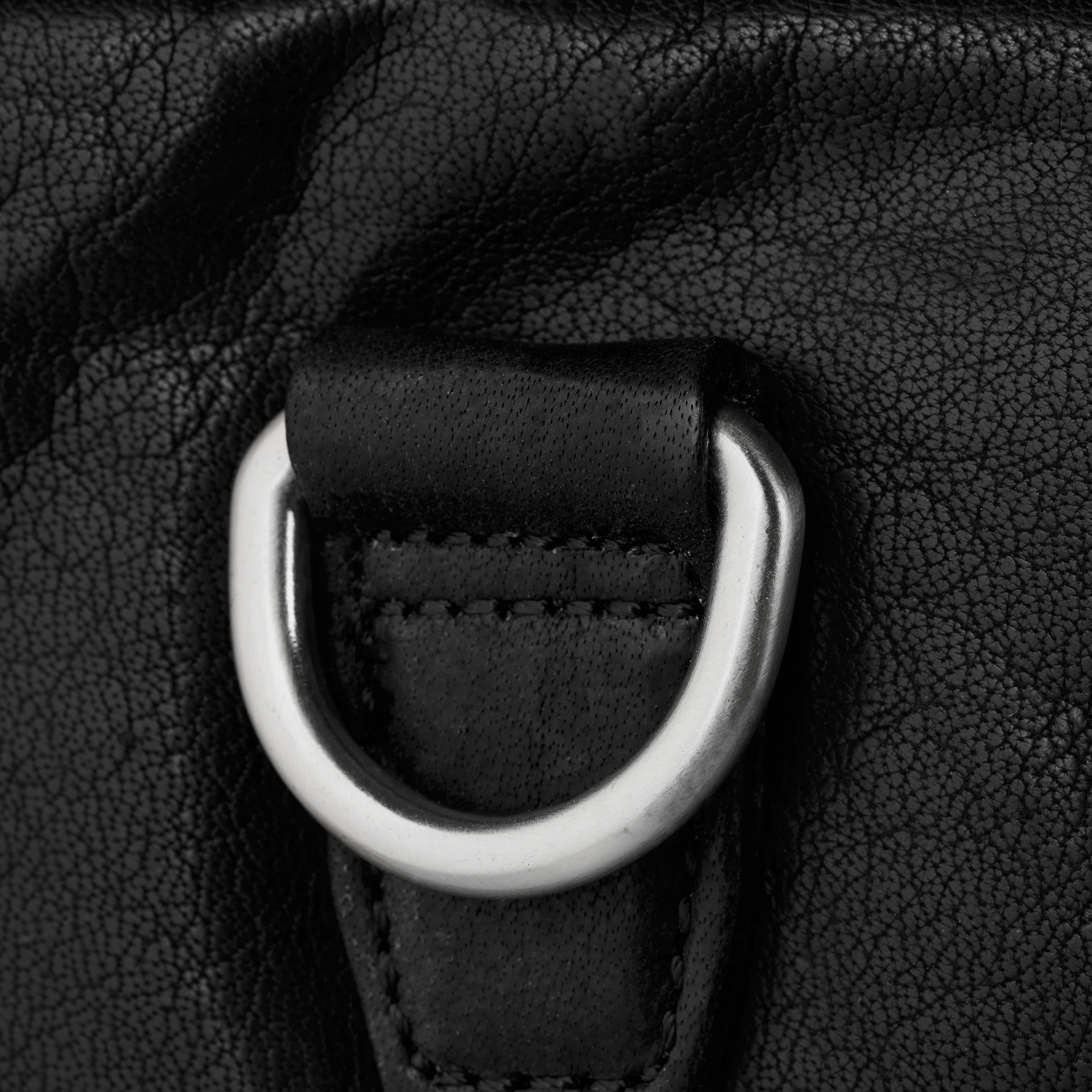 Montreal Double Zip Executive Svart Läderväska - 9
