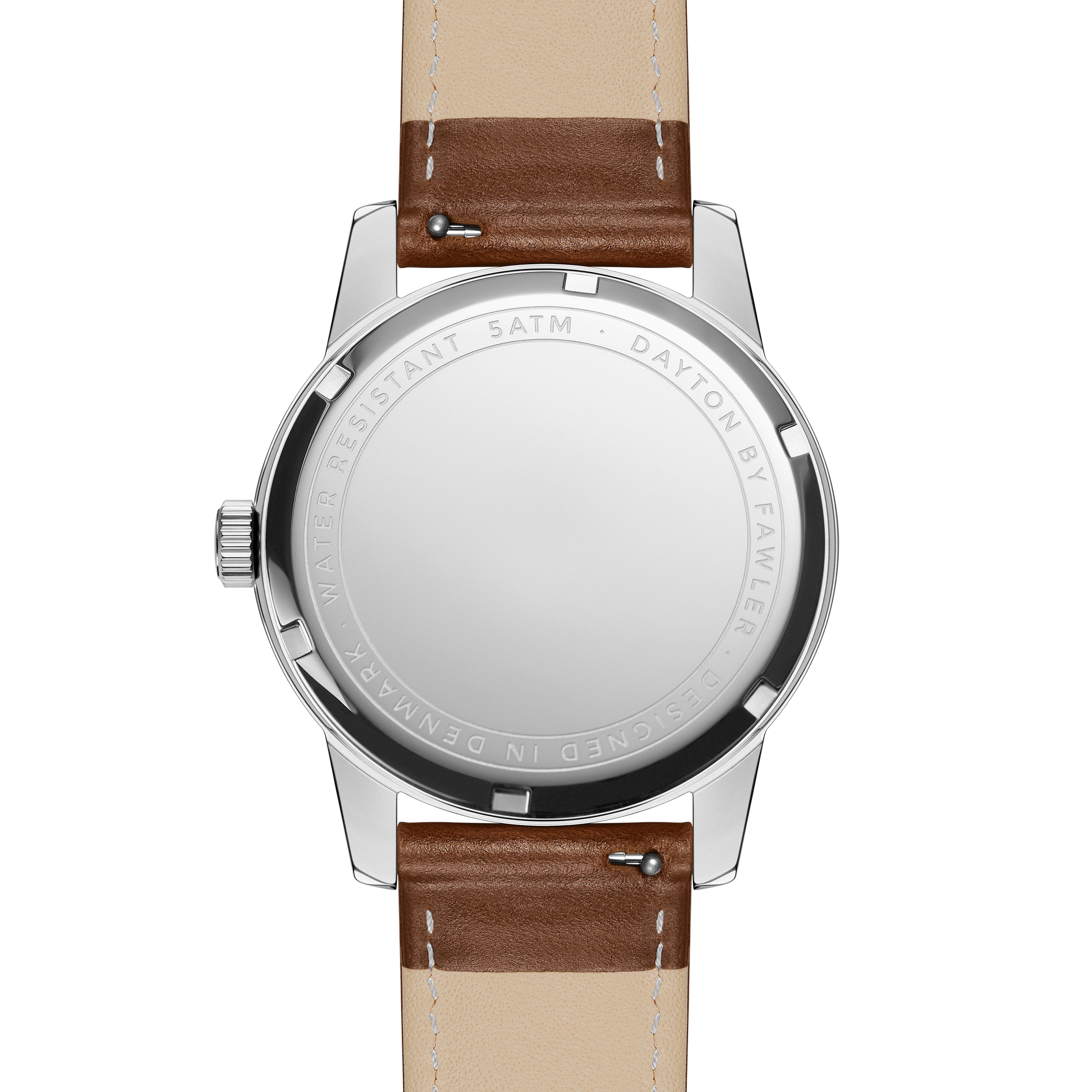 Dayton | Gray Textured Dial and Silver-tone Stainless Steel Watch - 4