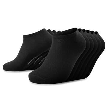 FreeFeel | Set van 6 paar zwarte bamboe enkelsokken FreeFeel | Set van 6 paar zwarte bamboe enkelsokken
