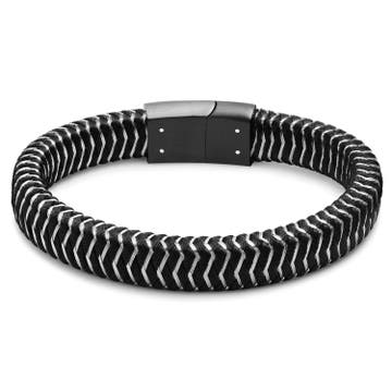 Bracciale a filo in acciaio inossidabile nero Bracciale a filo in acciaio inossidabile nero