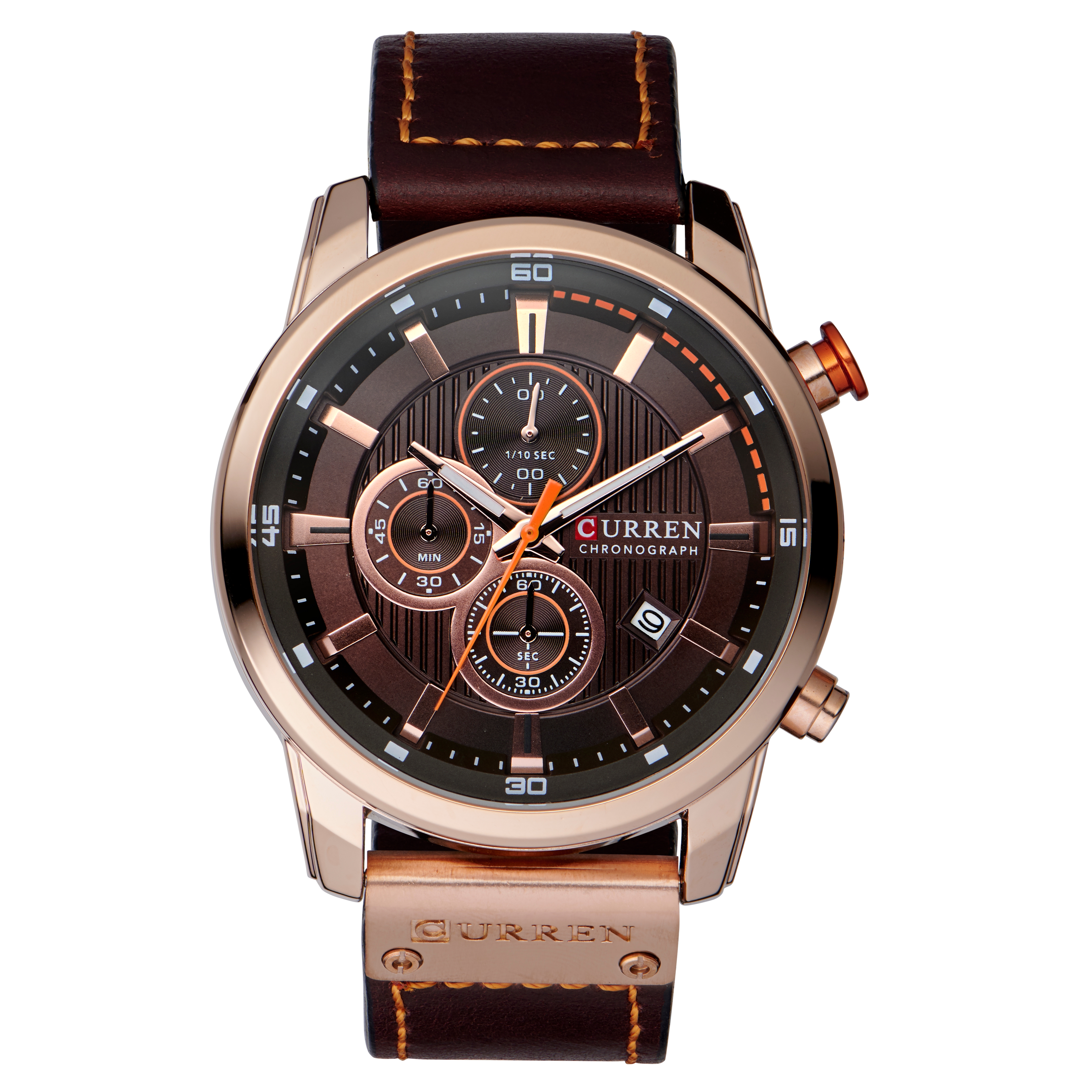 Rozā zelta krāsas pulkstenis Craftsman - 1