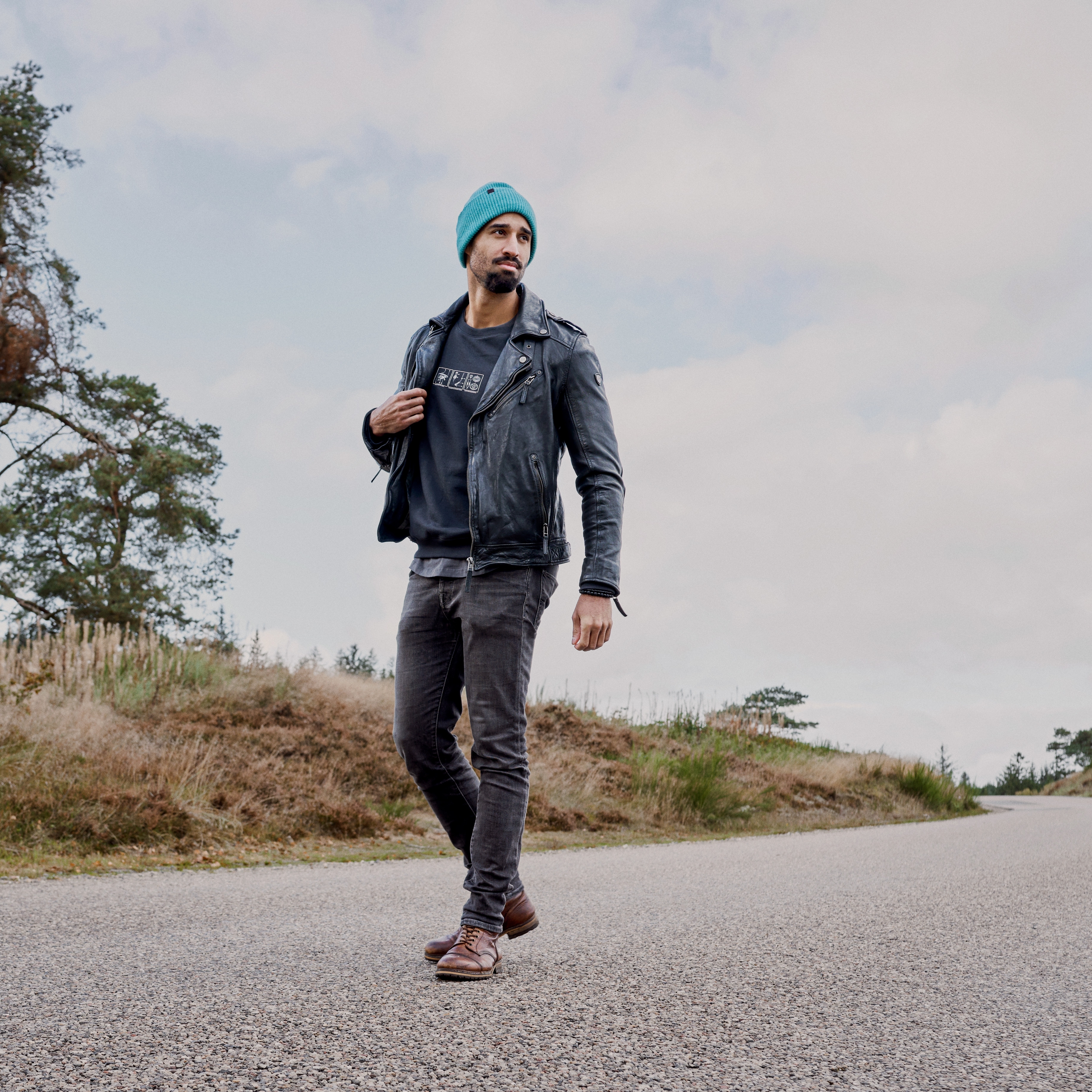 Hiems | Mátová čepice s manžetou z recyklované vlny - 5