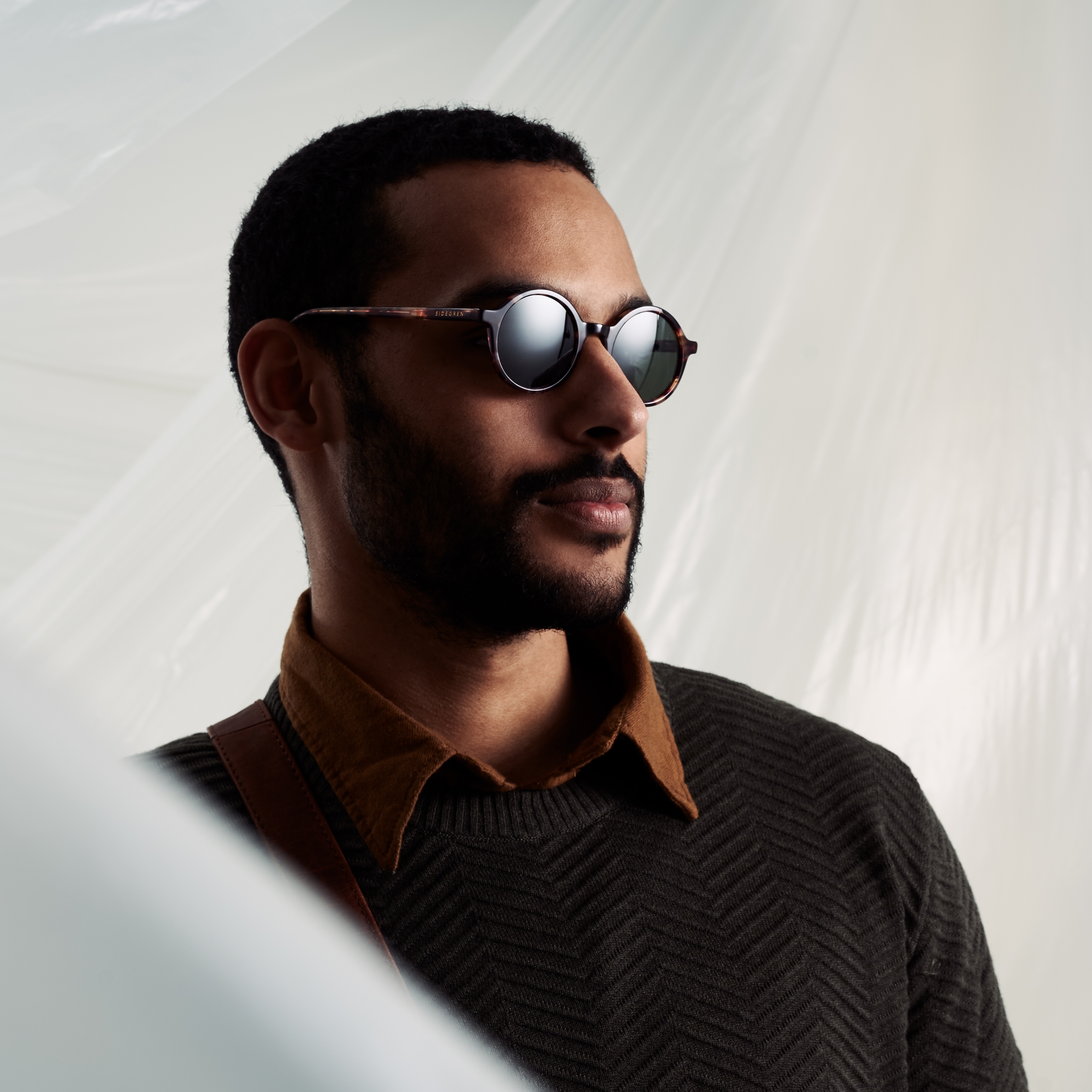 Kerek polarizált teknőckeretes napszemüveg - 2