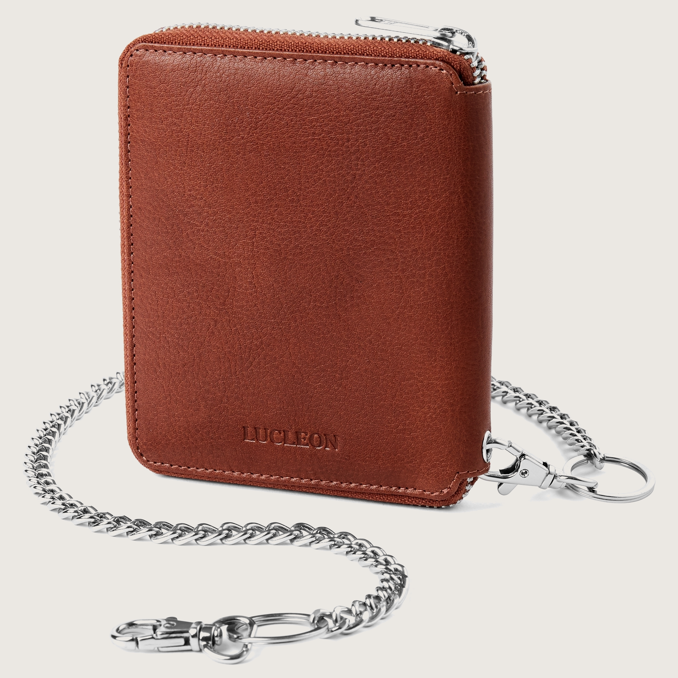 Larry | Tan Leather RFID Wallet | In stock! | Lucleon