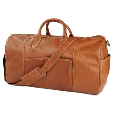 Oxford Classic Tan Weekender Leather Bag