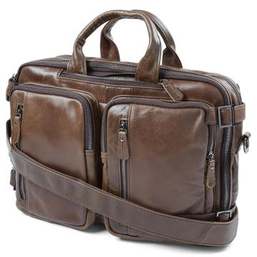 Dark Brown Multi Leather Bag Dark Brown Multi Leather Bag