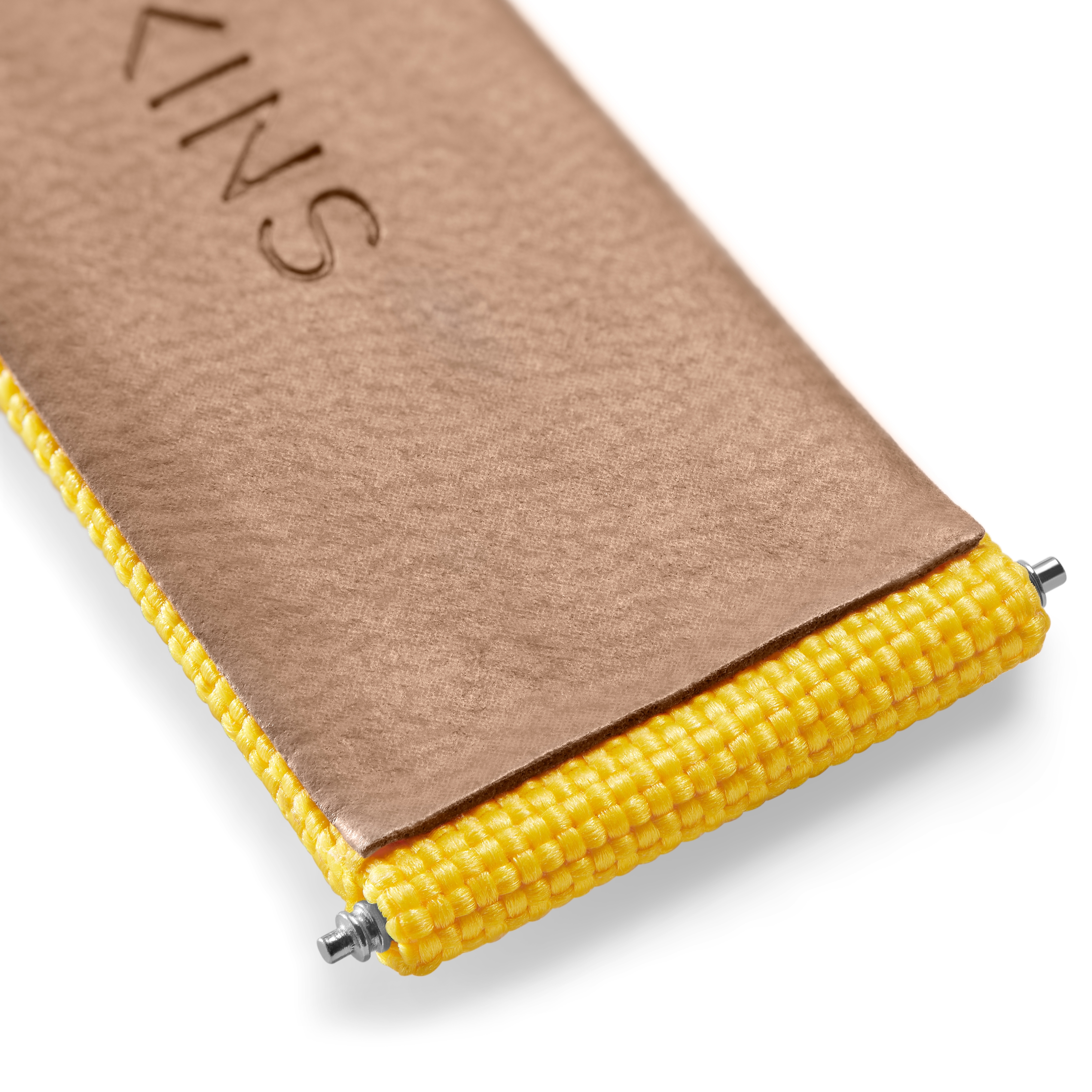 Recapture | Gele Gerecyclede Band van PET en Veganistisch leer - 4