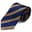 Gyllent og Marineblått Dobbeltstripet 8cm Silkeslips Gyllent og Marineblått Dobbeltstripet 8cm Silkeslips