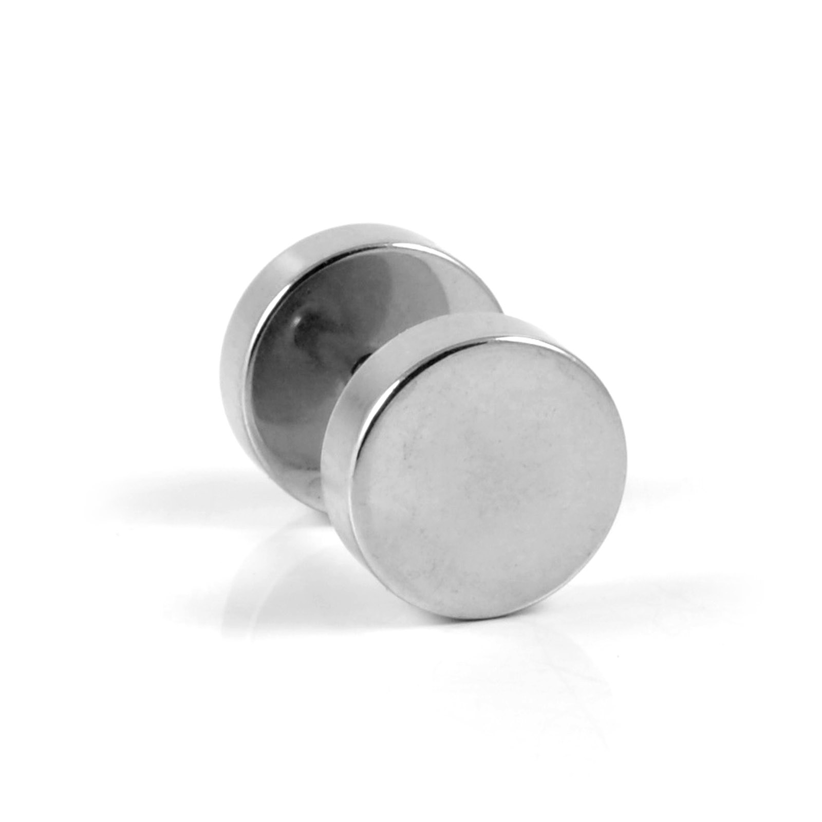 8 mm studová čierna náušnica - 3