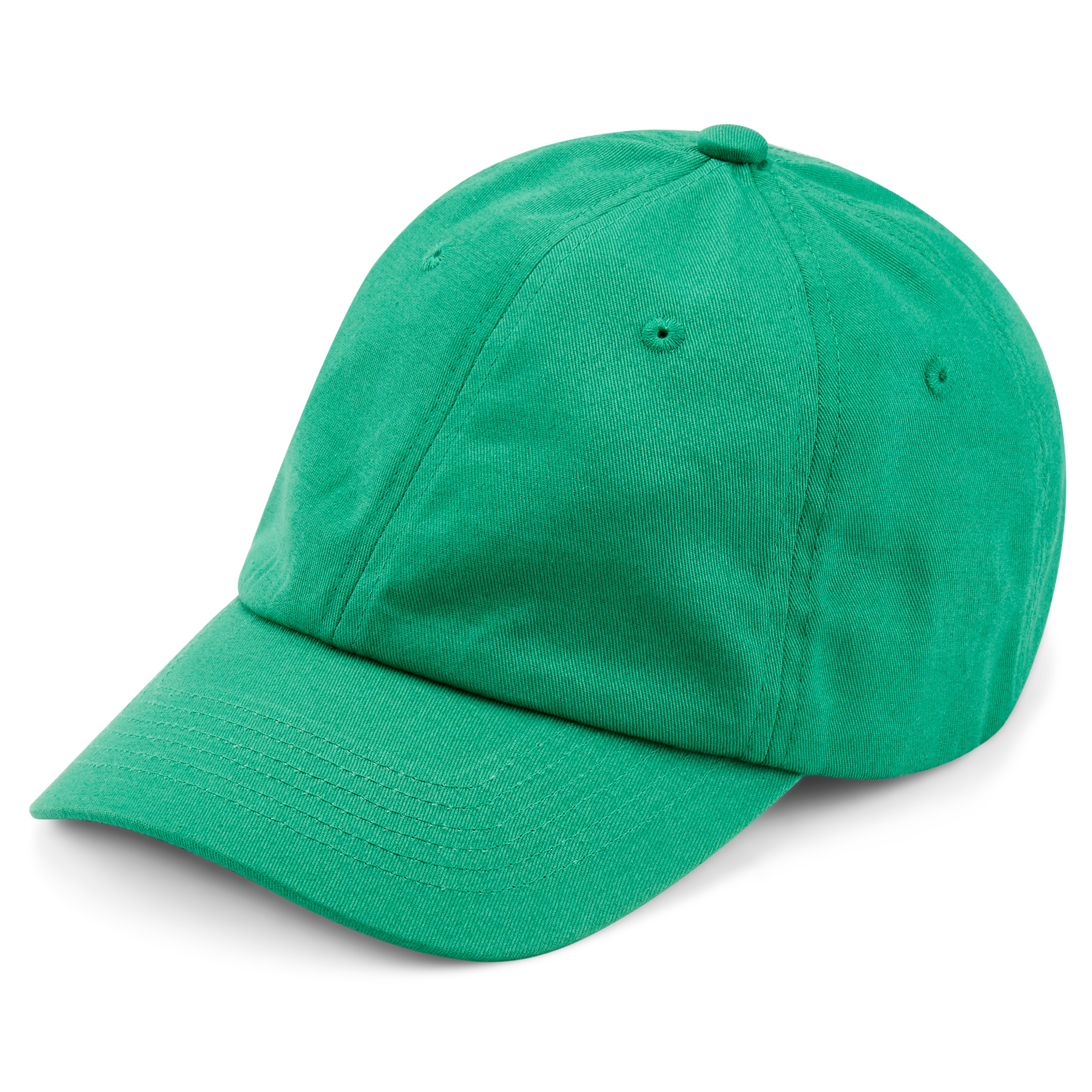 Bright Green Cotton Cap - 1