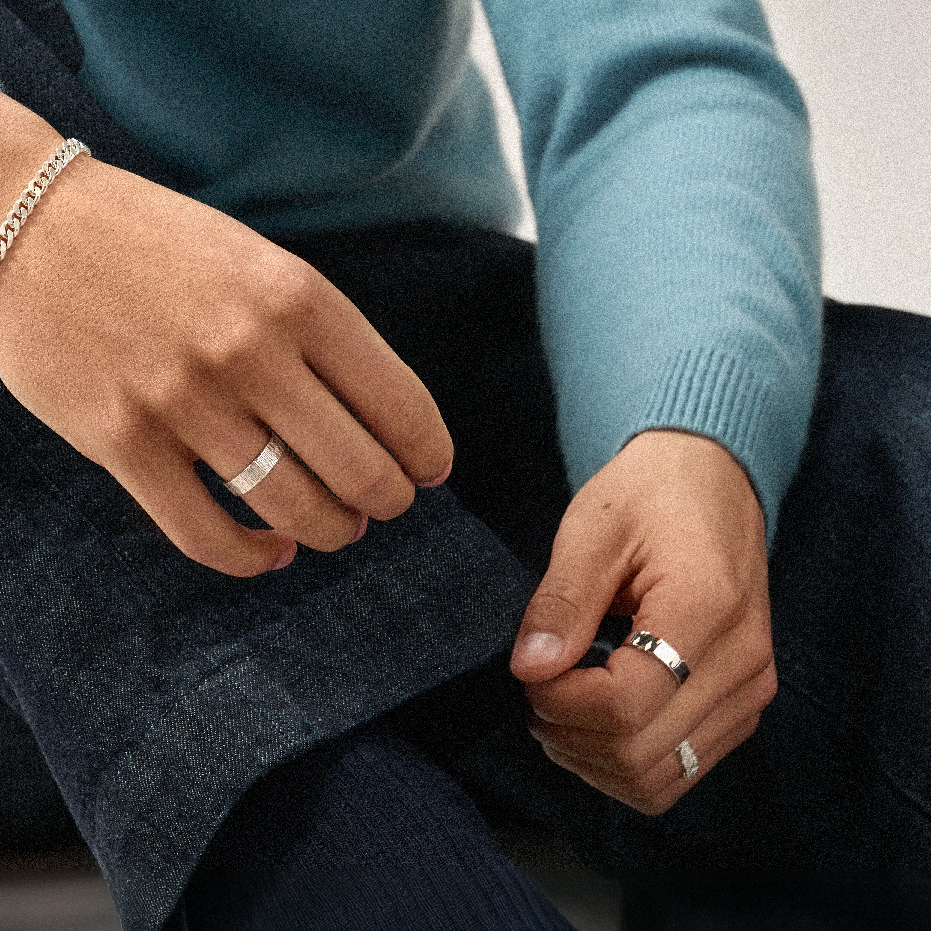 Argentia | Enkel Flat Ring i Sterlingsølv - 3