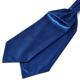Shiny Navy Blue Basic Cravat