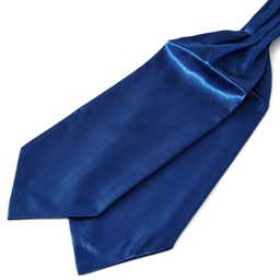 Lesklá námořnická modrá kravatová šála Askot Basic