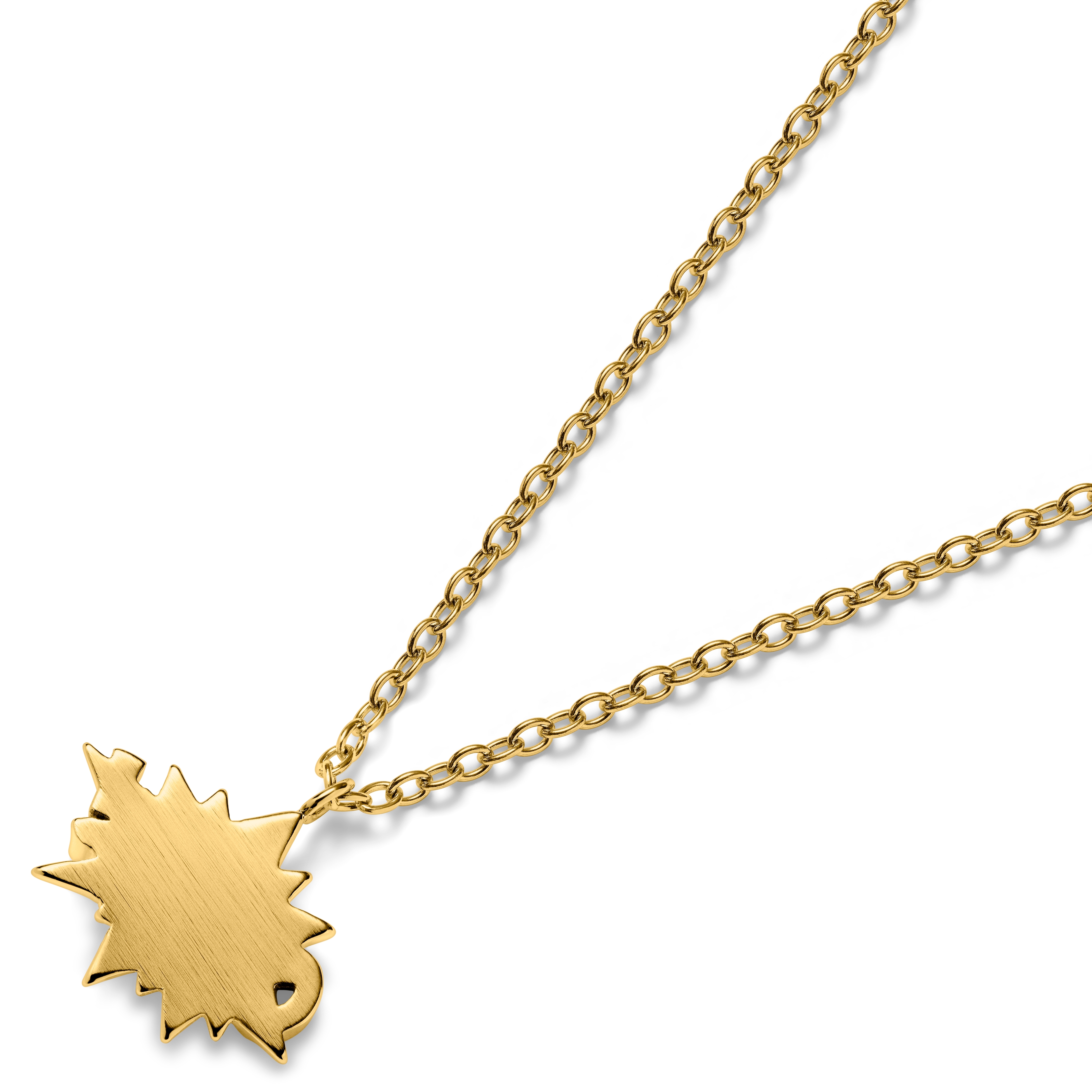 Jaygee | Náhrdelník v zlatej farbe s príveskom s nápisom OUCH! - 4