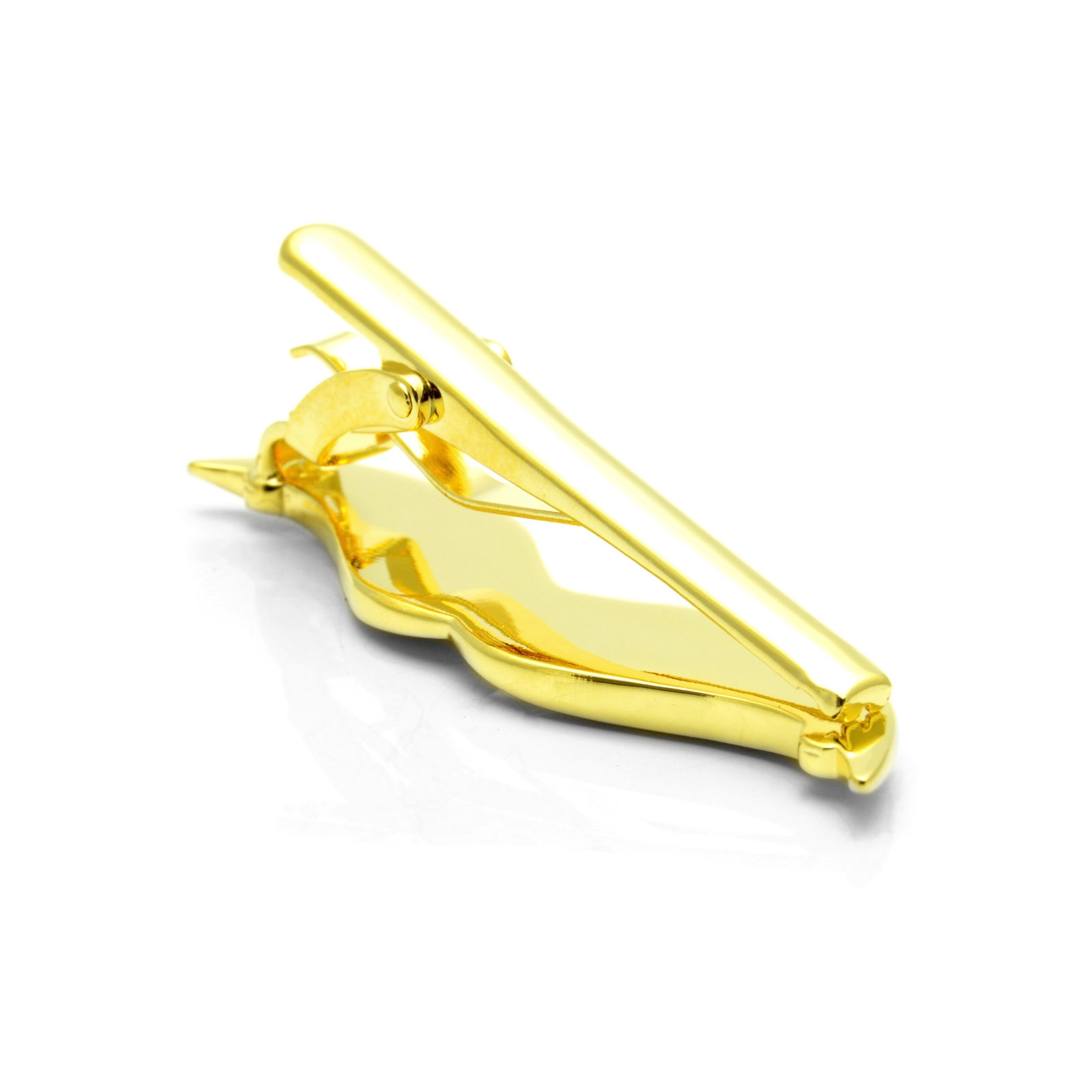 Gold-Tone Mustache Tie Clip - 5