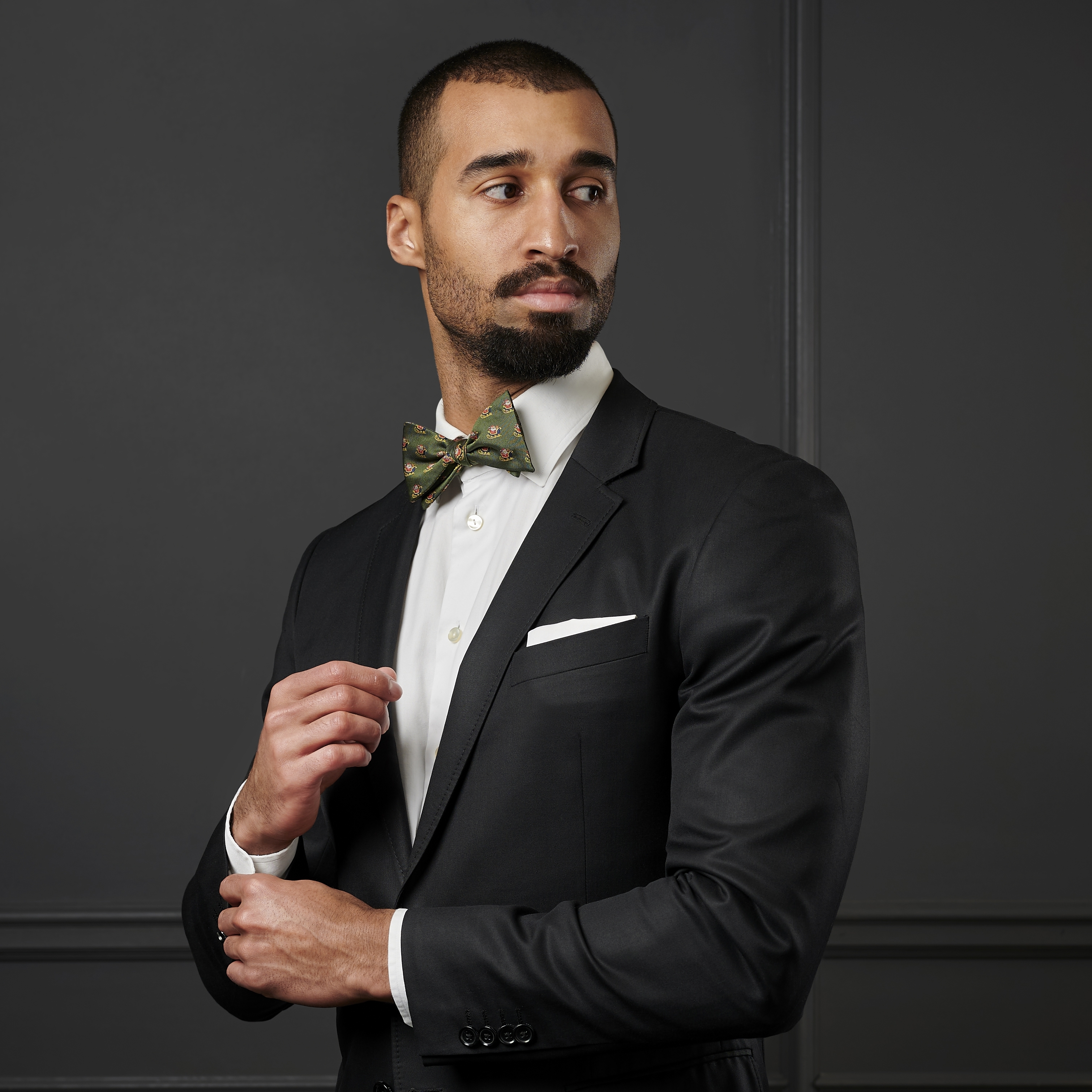 Nikolaus Schlitten Selbstbinder Weihnachtsfliege - 5